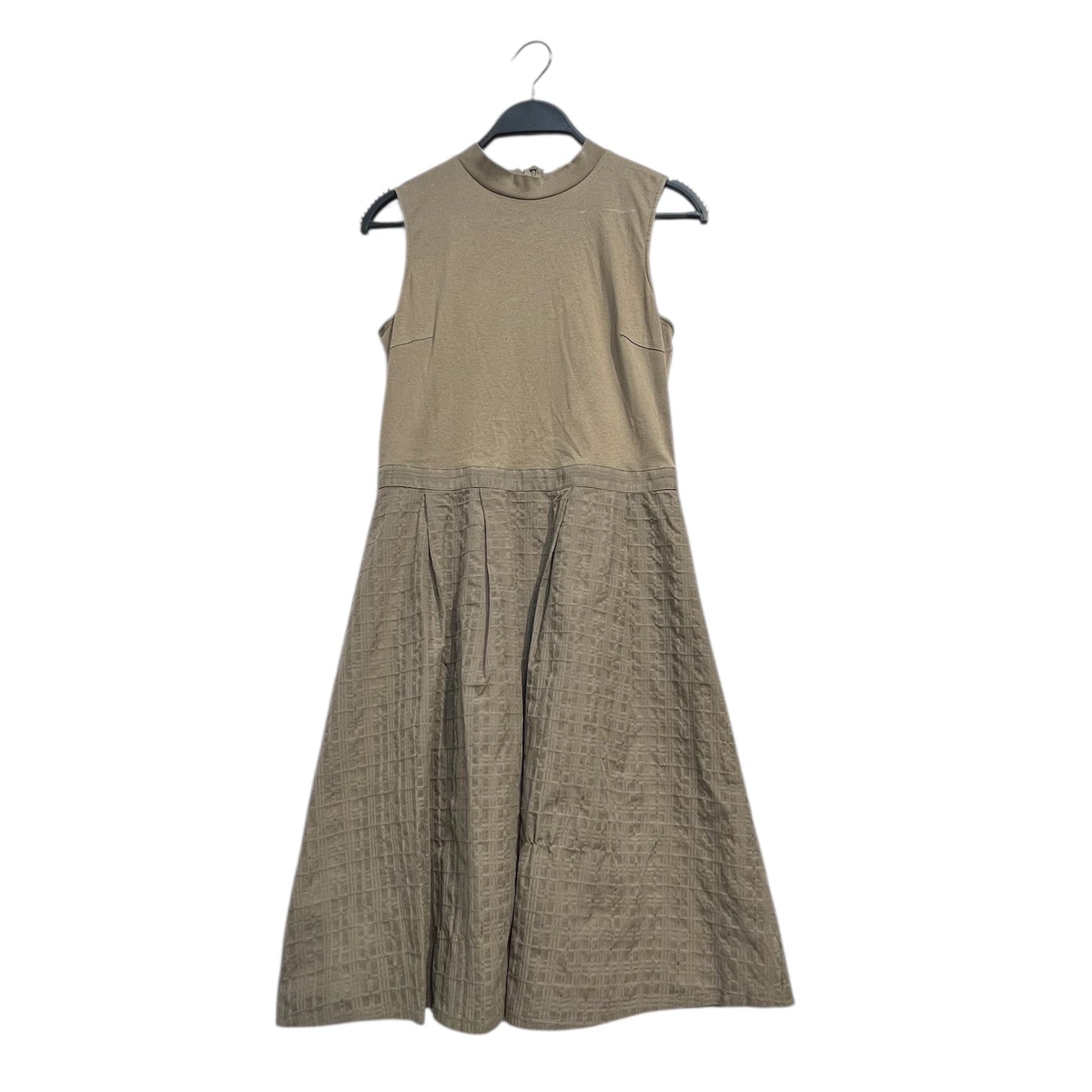 BURBERRY BLUE LABEL/SL Dress/36/Cotton/KHK/HI NECK, 55J77 view 1