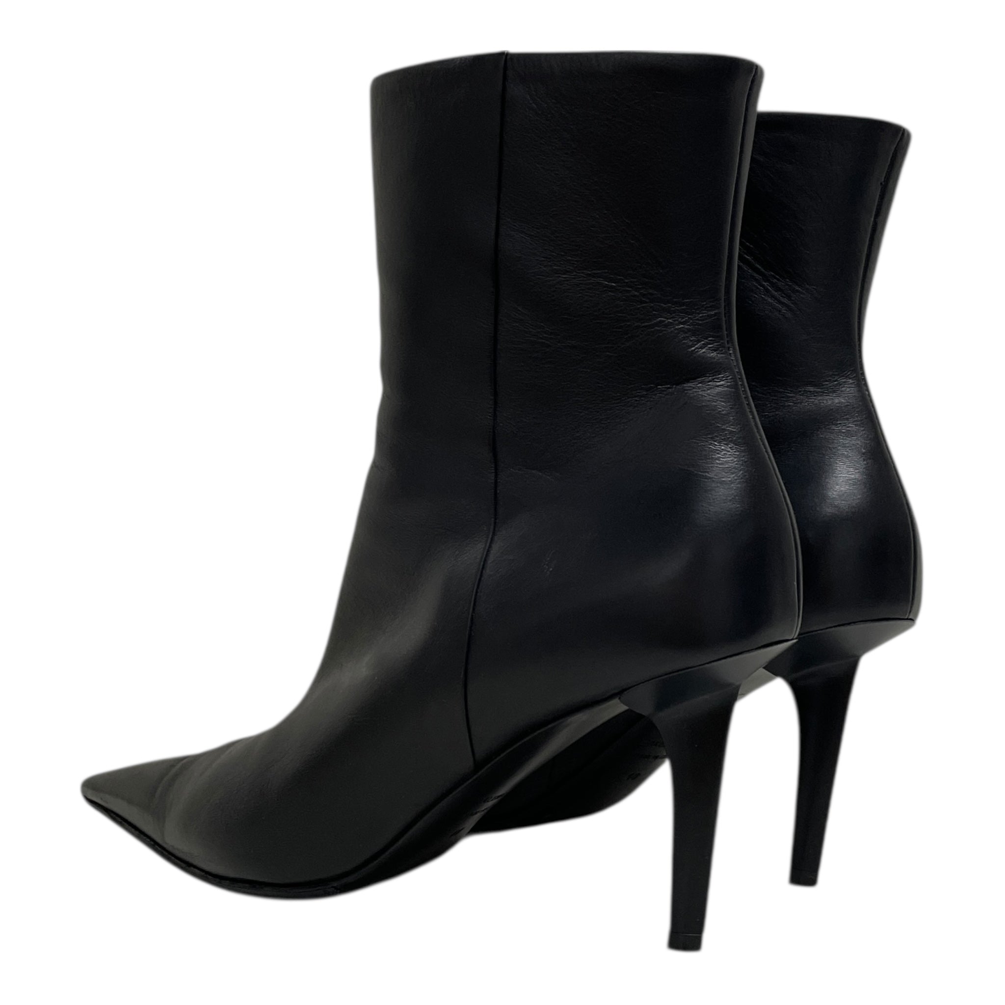 BALENCIAGA/Heels/US 8.5/Leather/BLK/KNF SHARK BOOTS view 2