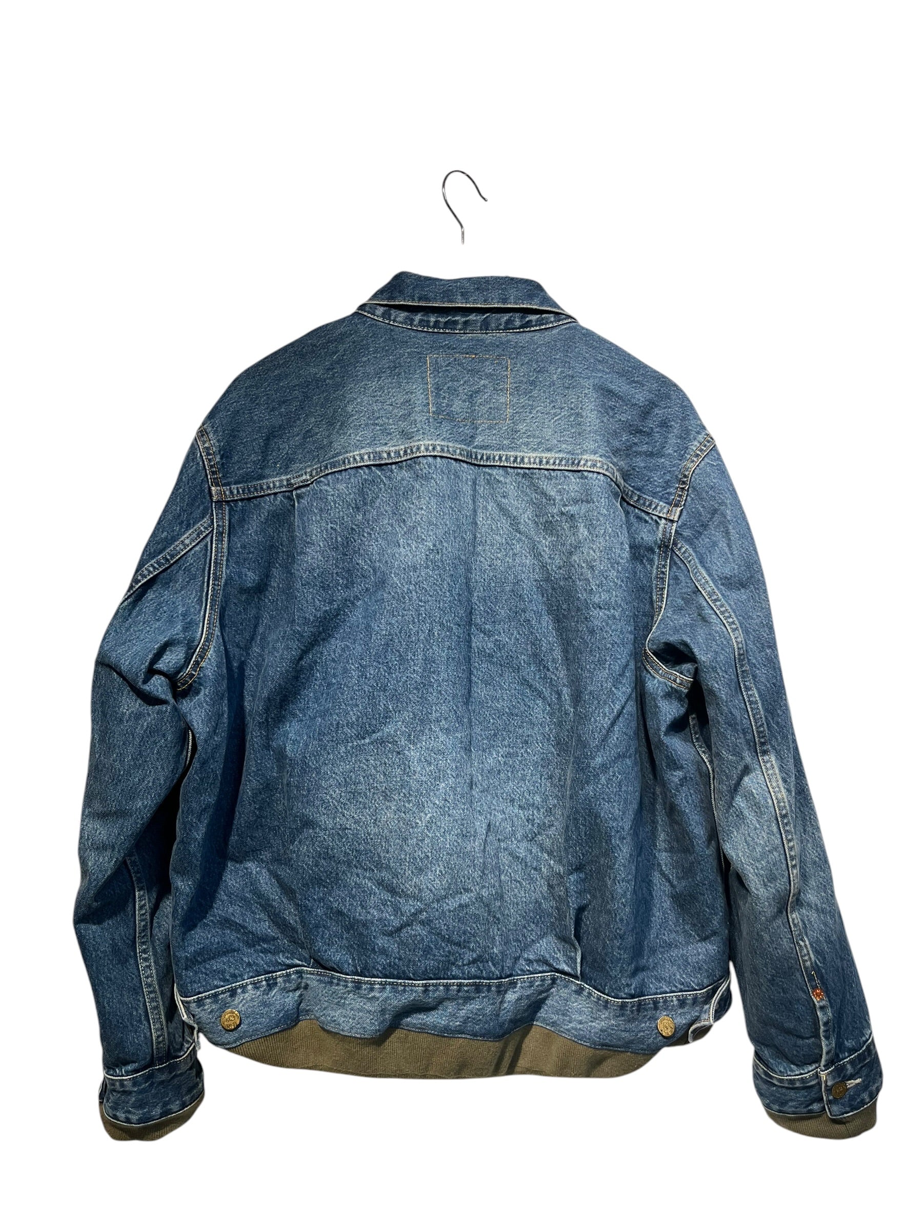 Levi's/Sacai/Denim Jkt/L/Cotton/IDG/revrsble grn bomber blu denim view 2
