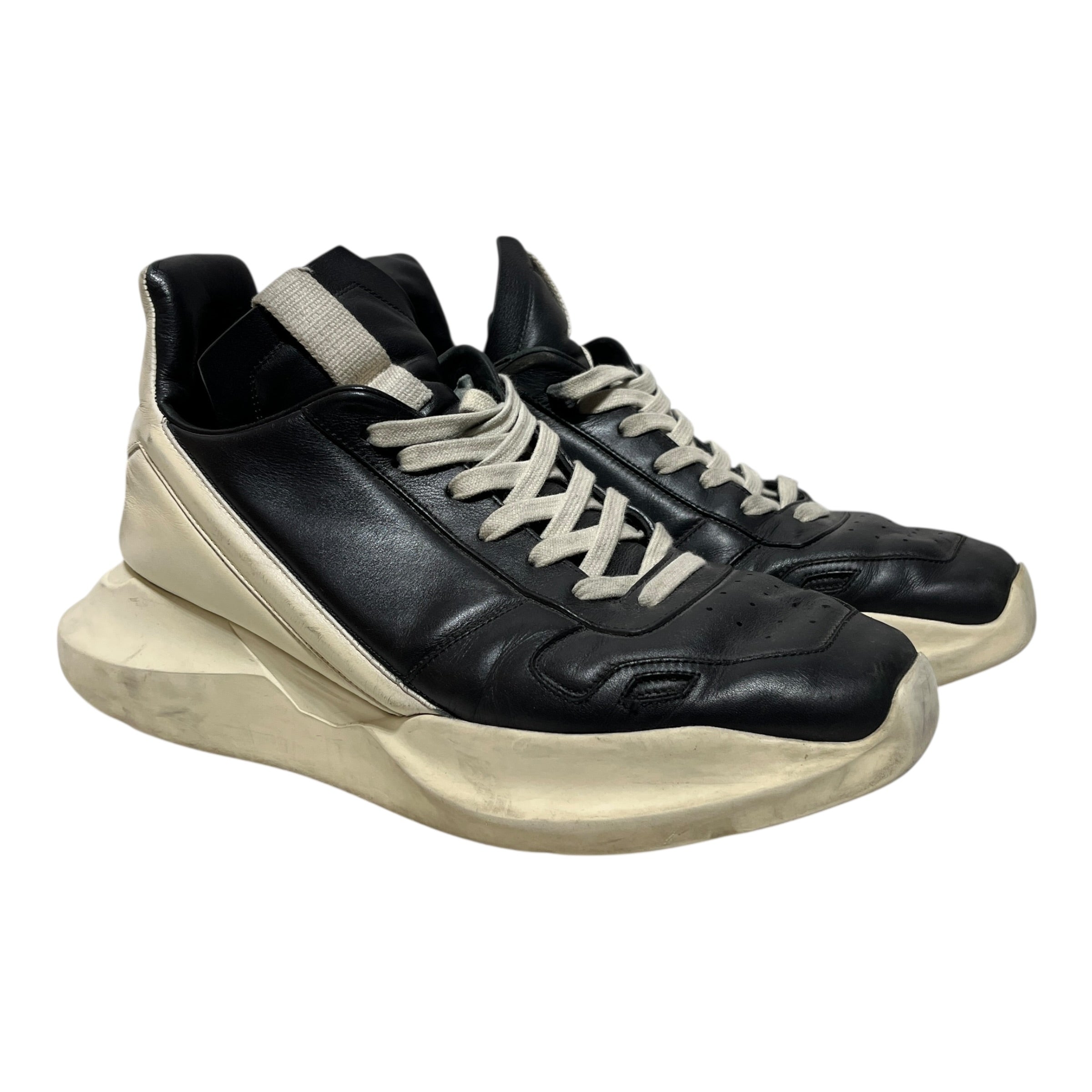 Rick Owens/Low-Sneakers/US 9/Leather/BLK/Gethsemane Runner Sneaker view 1
