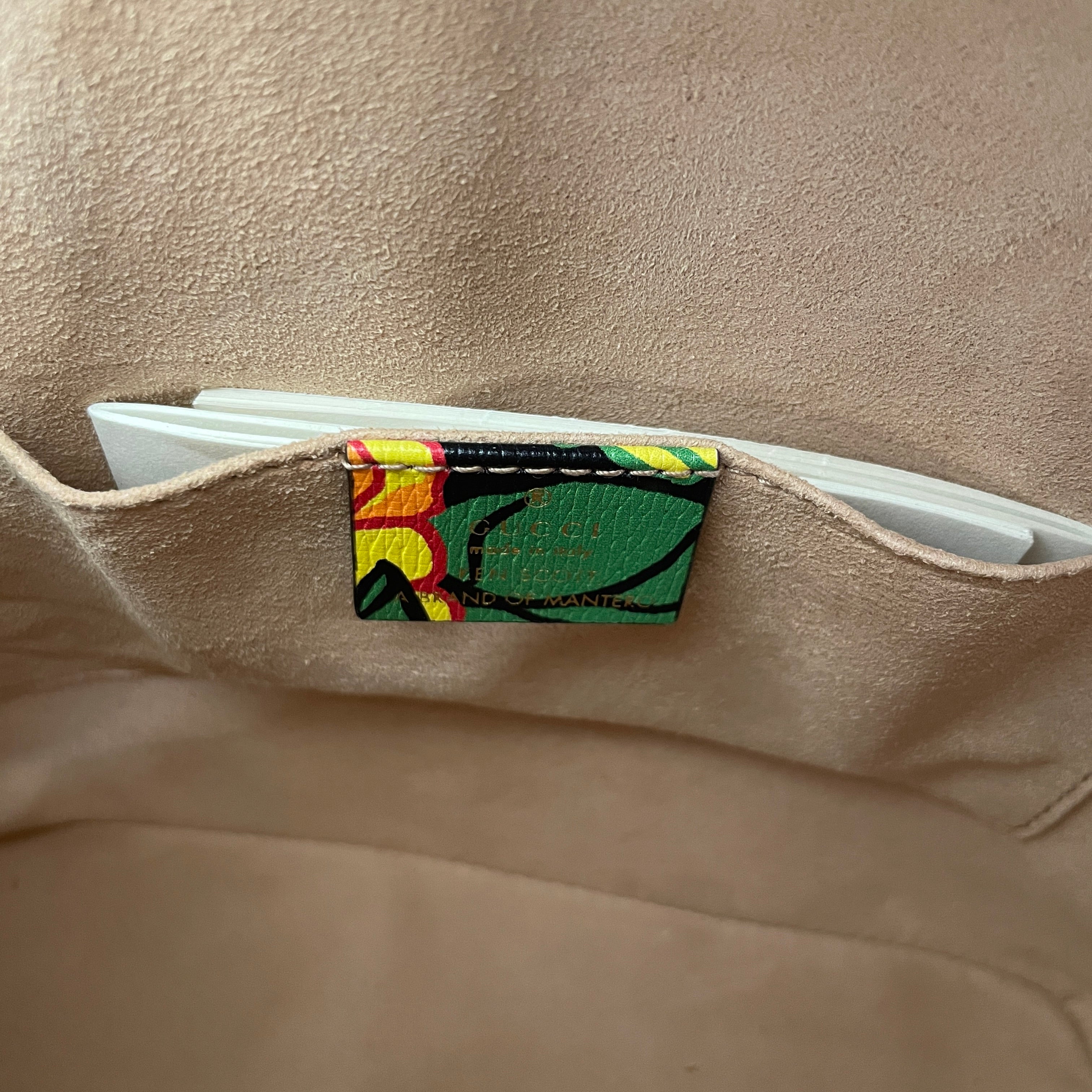 GUCCI/Hand Bag/Floral Pattern/Leather/MLT/horsebit 1995 mini top handle view 3