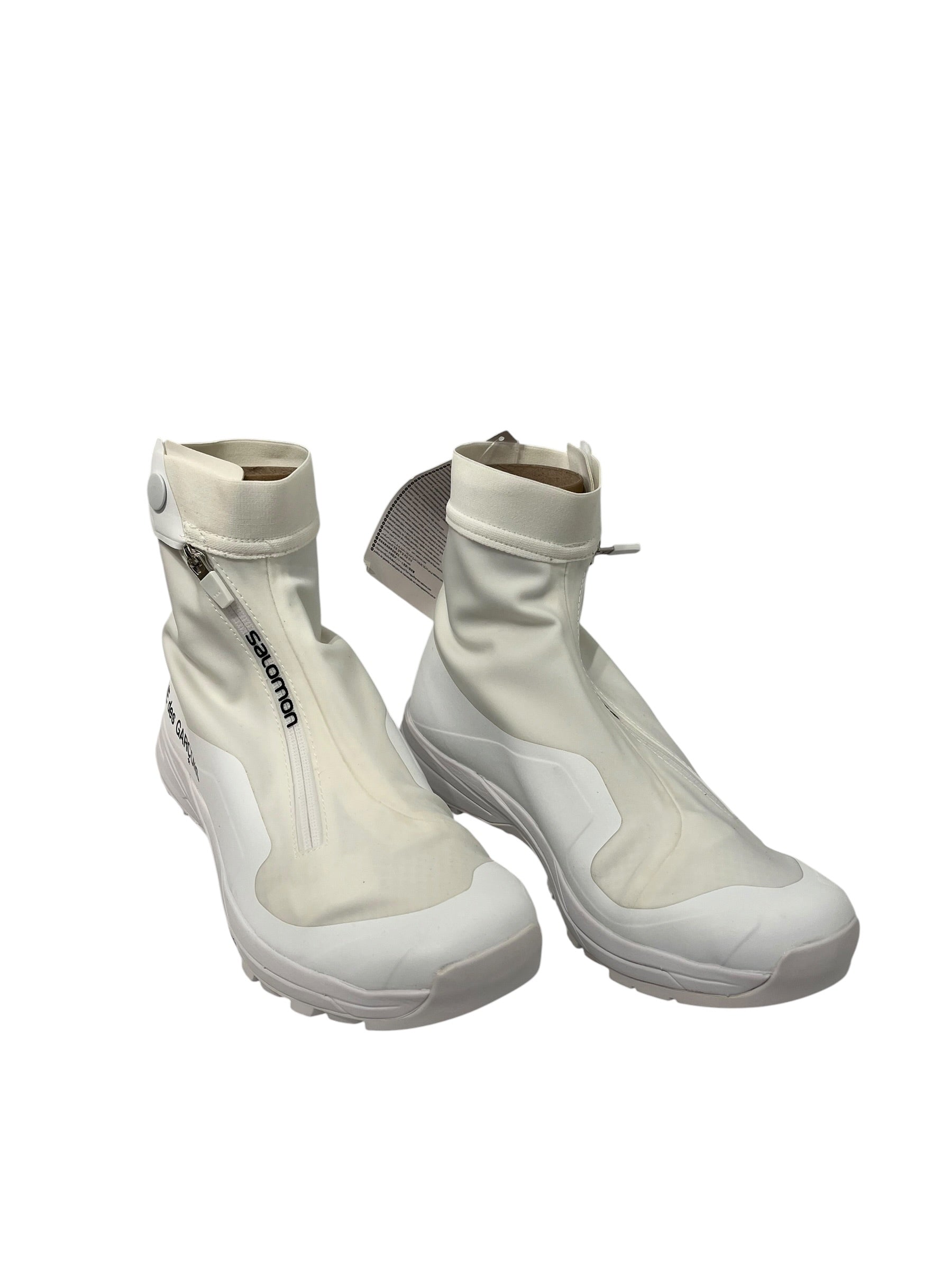 salomon/COMME des GARCONS/Hi-Sneakers/US 9.5/WHT/ZIP UP SNAP CLOSURE view 1