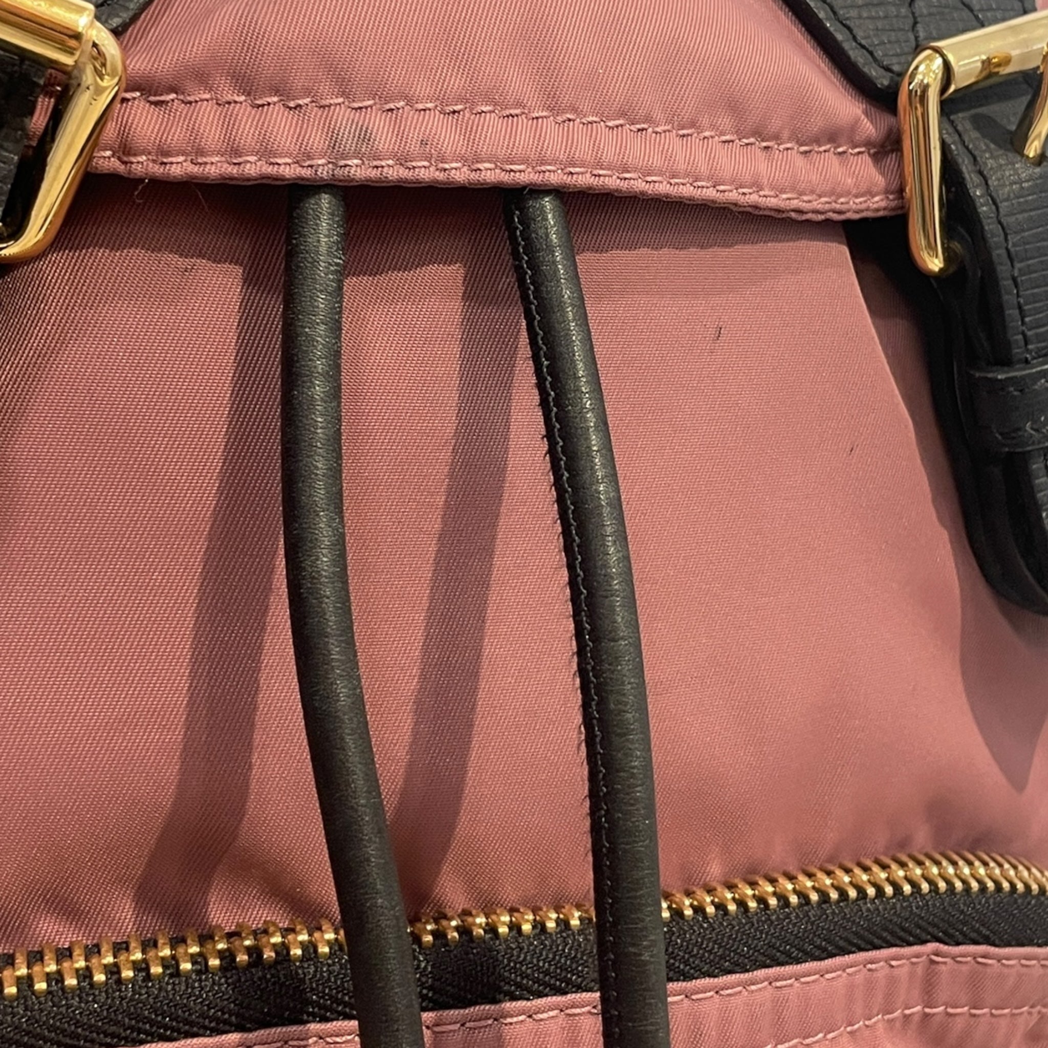BURBERRY/Backpack/Nylon/PNK/PNK BACKPACK GLD HARDWARE view 6