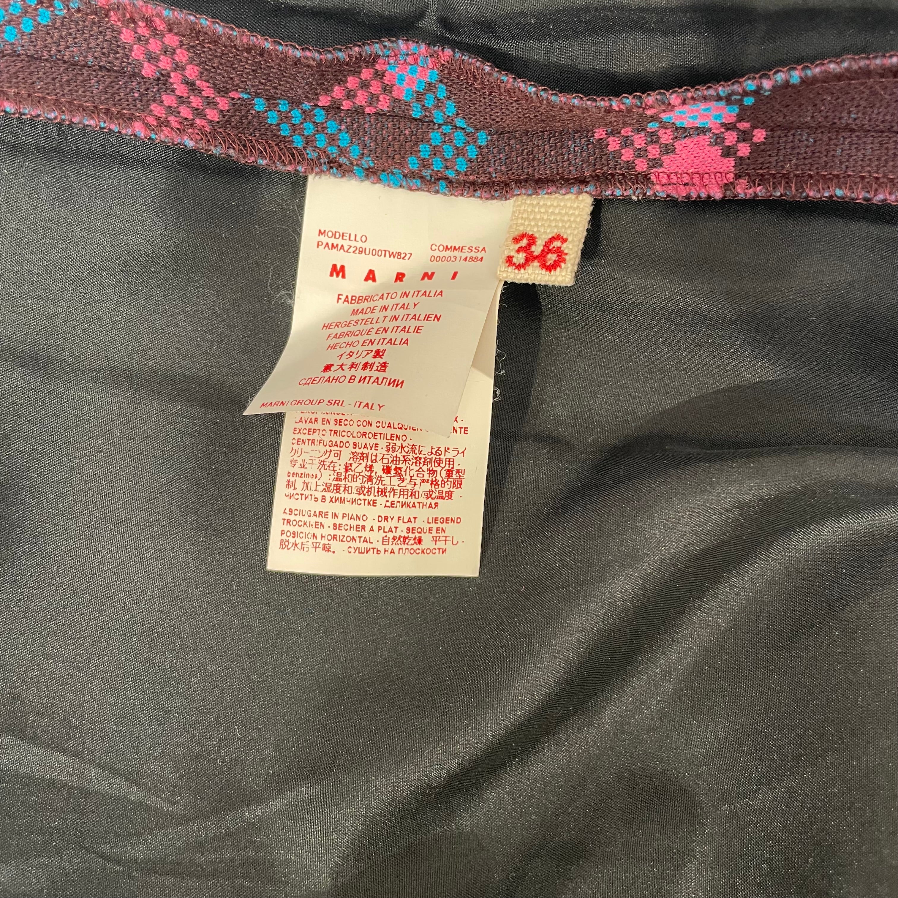 MARNI/Straight Pants/36/Cotton/PPL/PINK BLUE view 4