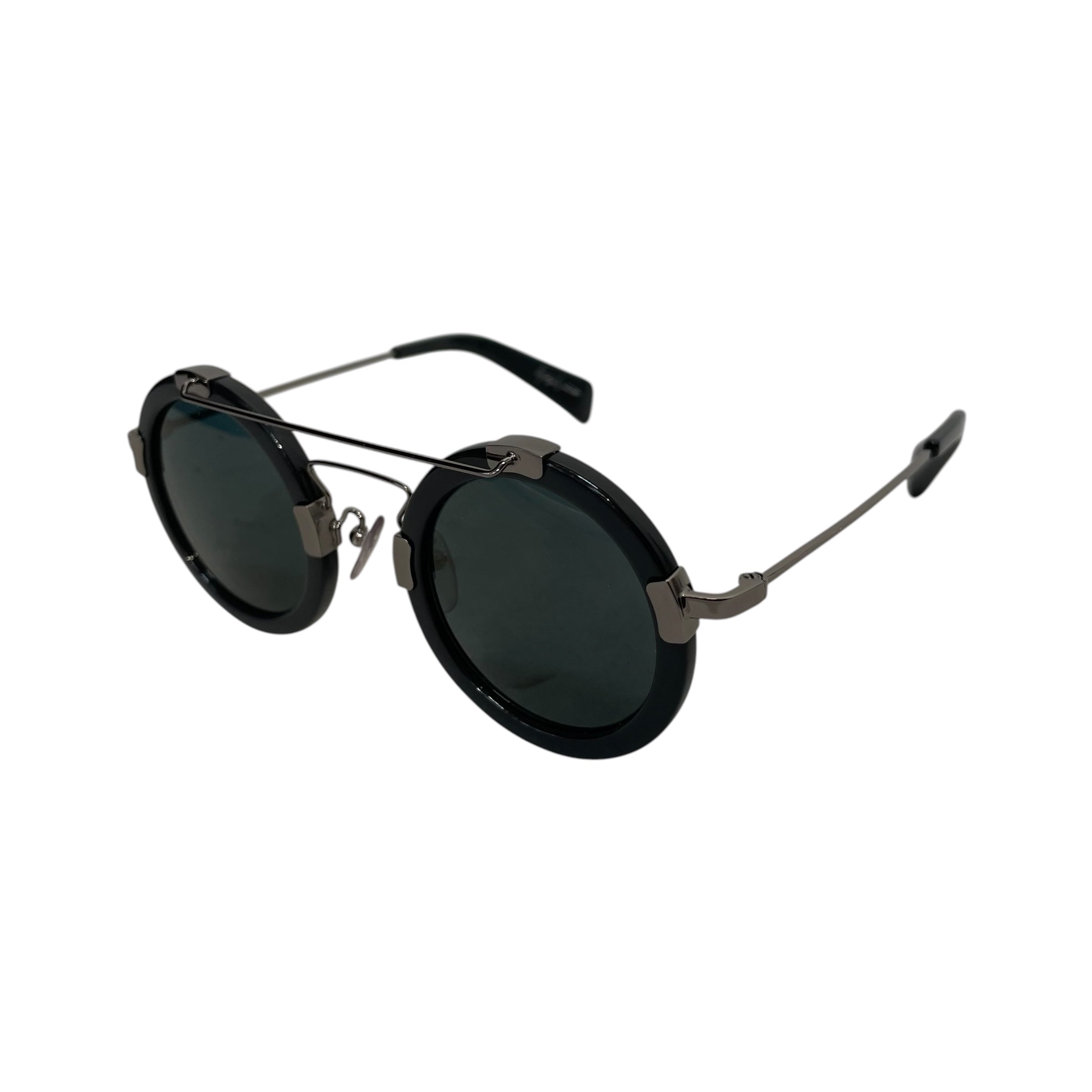 YOHJI YAMAMOTO/Sunglasses/Titanium/BLK/M's/ view 2