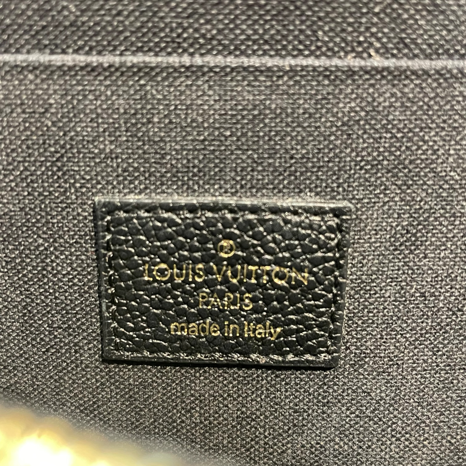 LOUIS VUITTON/Cross Body Bag/Monogram/Leather/BLK/Felicie Pochette Empriente view 4
