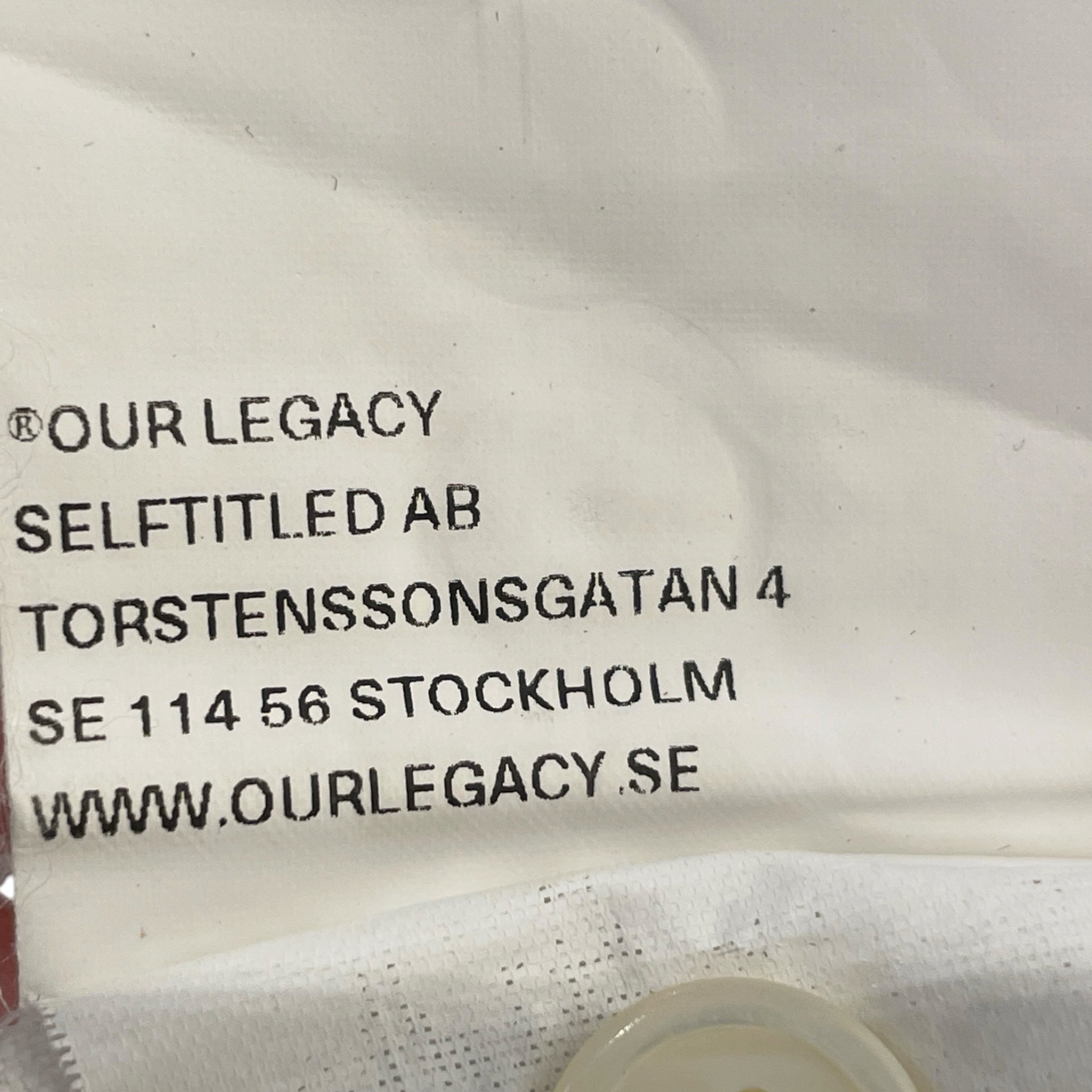 OUR LEGACY/LS Shirt/XXL/Cotton/WHT/BORROWED BD SHIRT view 5