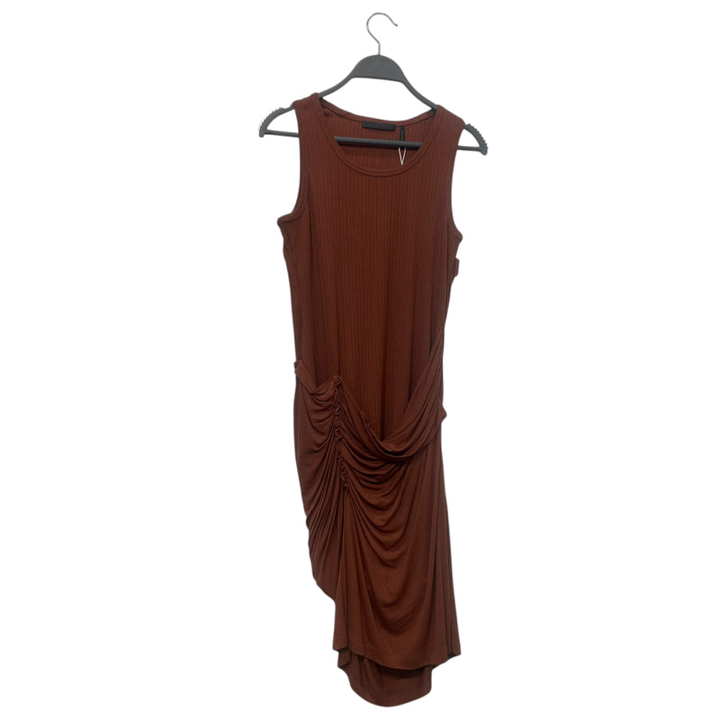 Helmut Lang/Dress/M/Cotton/BRW/Midi Length/TANK COMBO DRESS