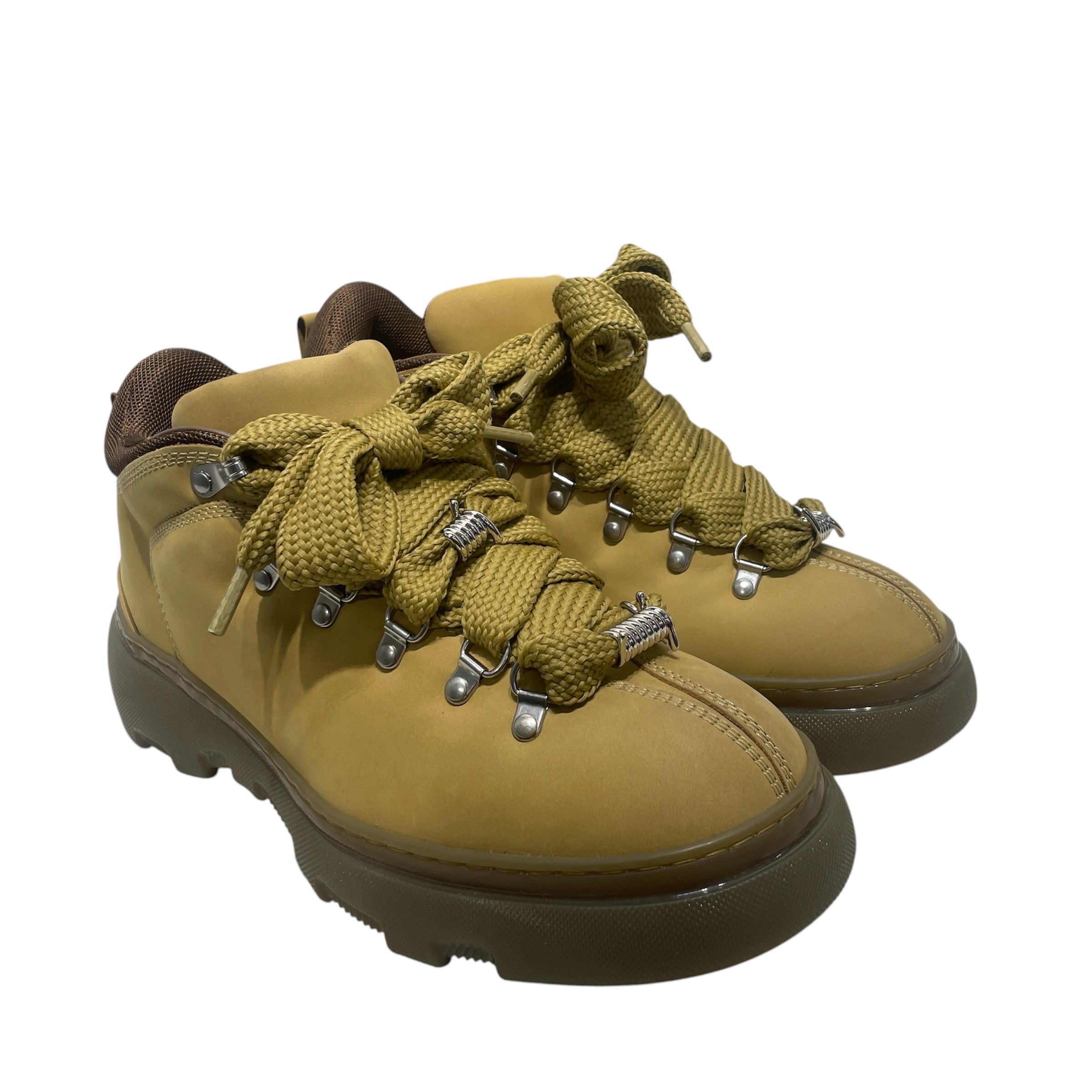 BURBERRY LONDON/Lace Up Boots/EU 44/Acrylic/YEL/ view 1