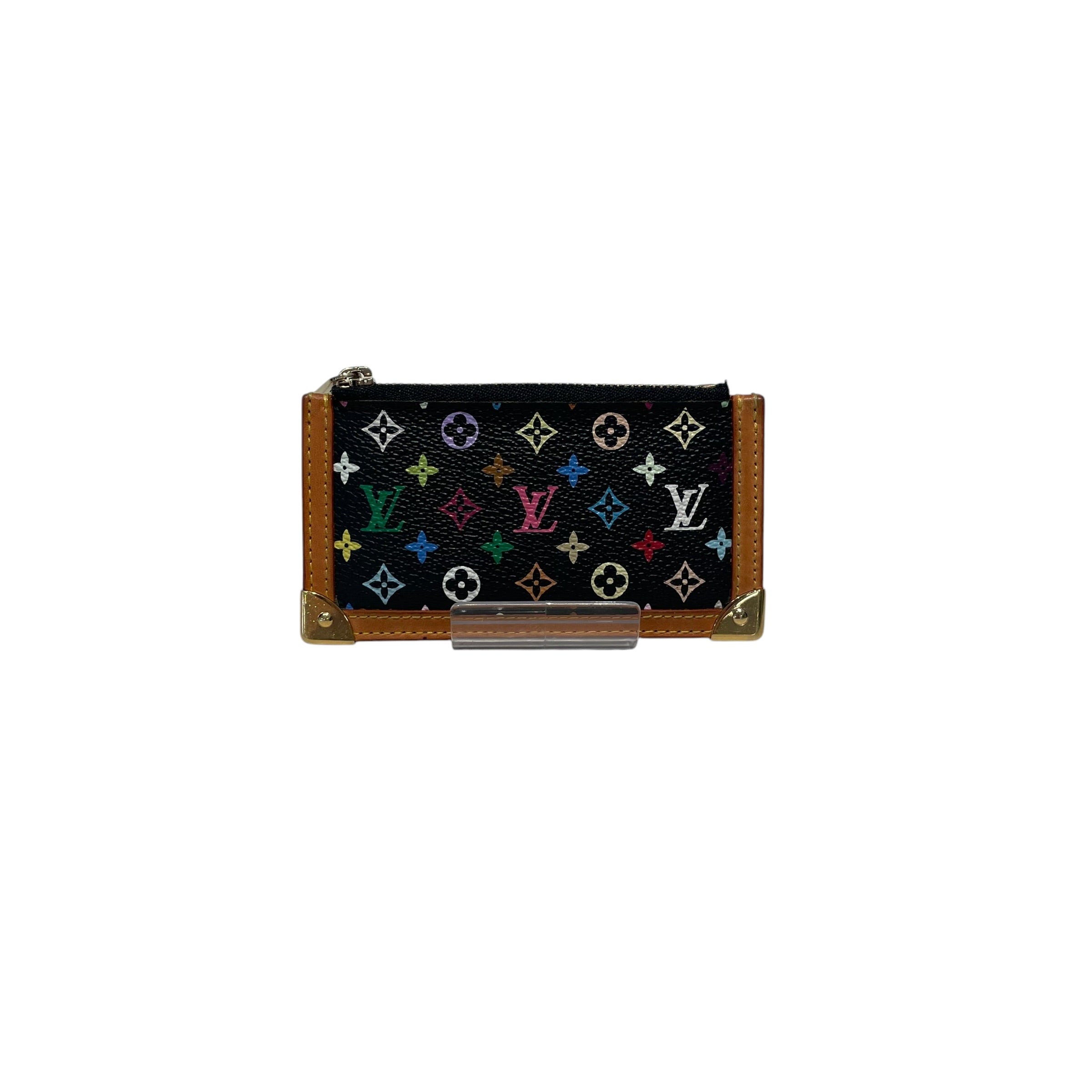 LOUIS VUITTON/Bag/Leather/YEL/Pochette Cles Takashi Murakami view 1