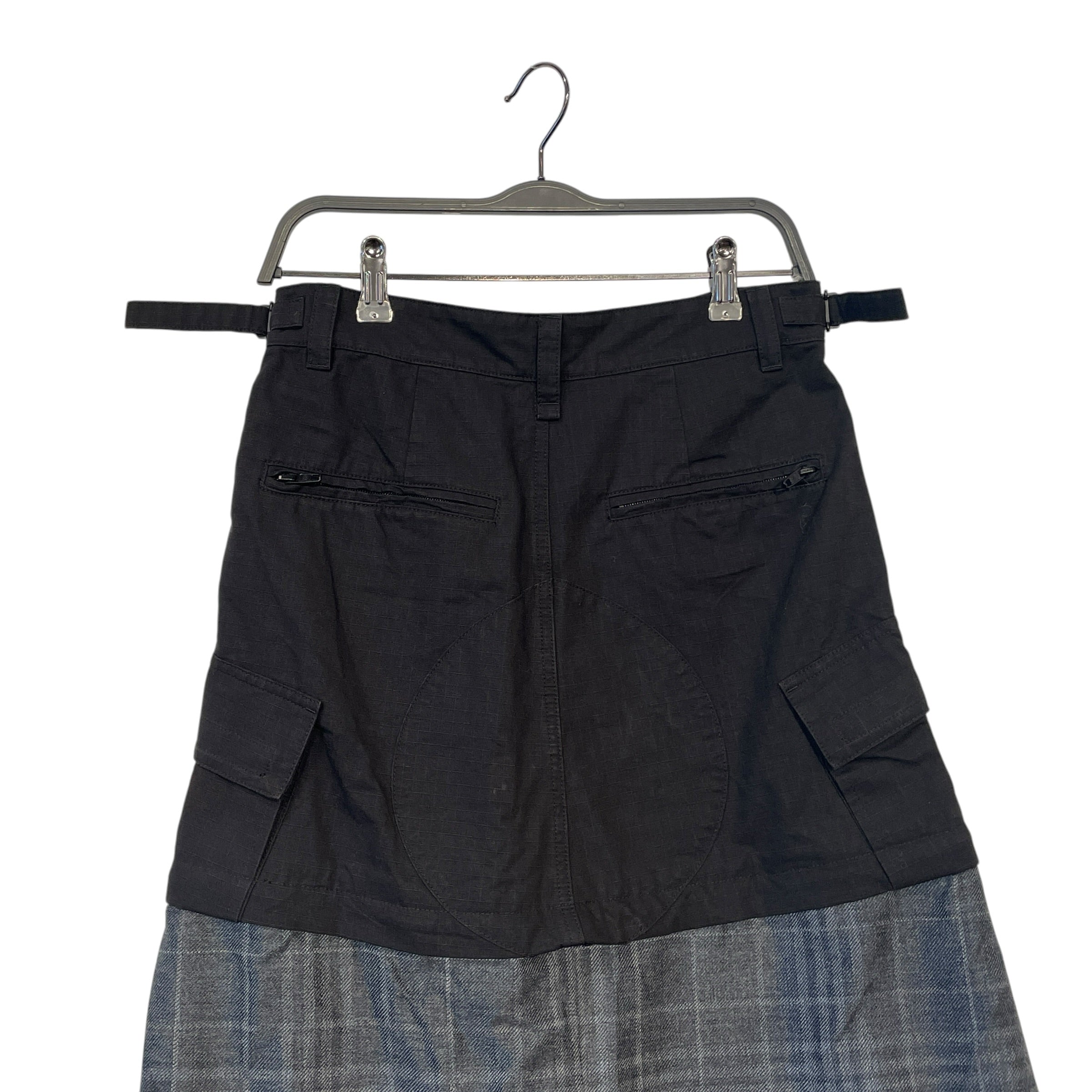 BALENCIAGA/Long Skirt/34/Cotton/BLK/PATCHWORK RAVE MAXI SKIRT view 7