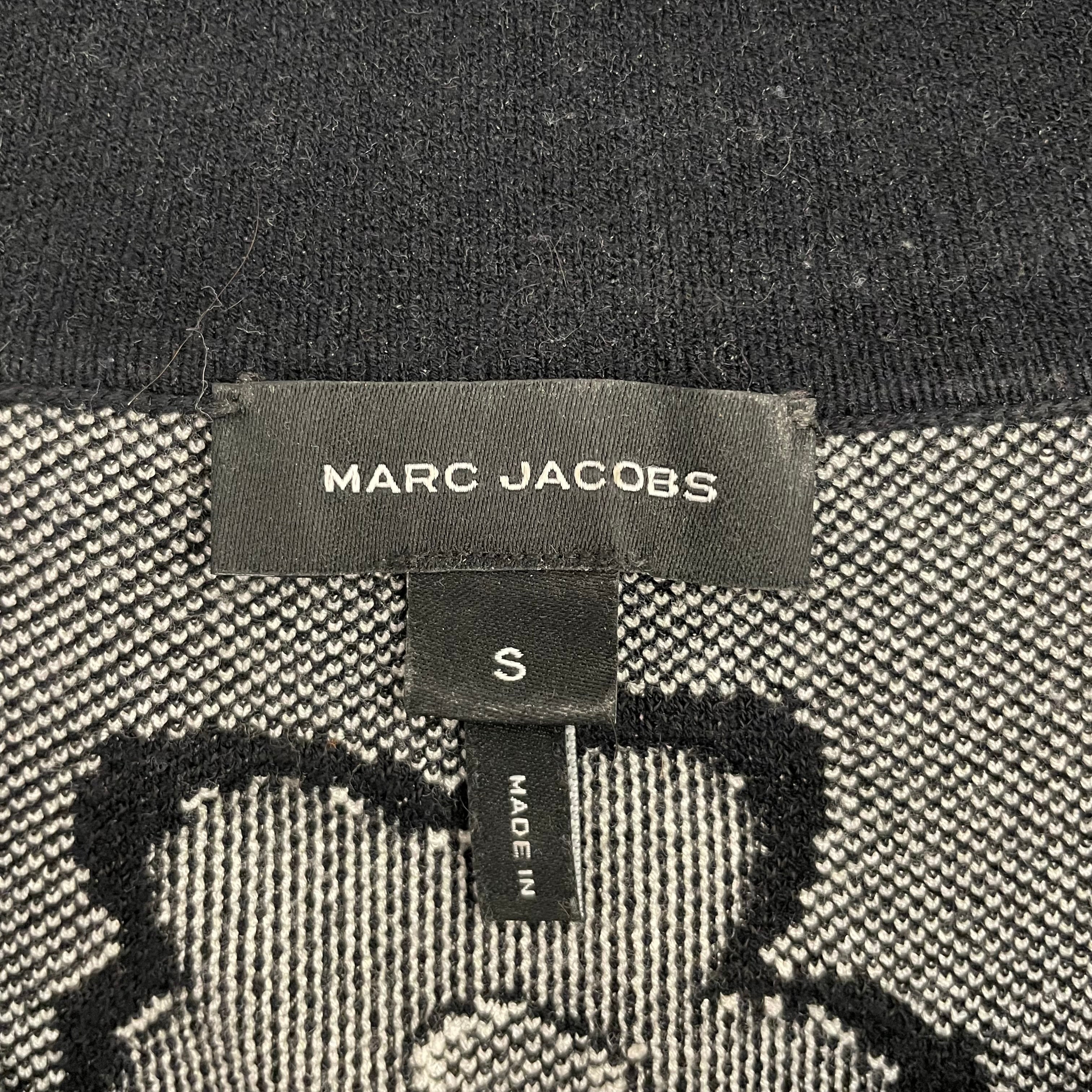 MARC JACOBS/Sweater/S/Floral Pattern/Cotton/BLK/Pullover/DAISY JACQUARD POLO view 3