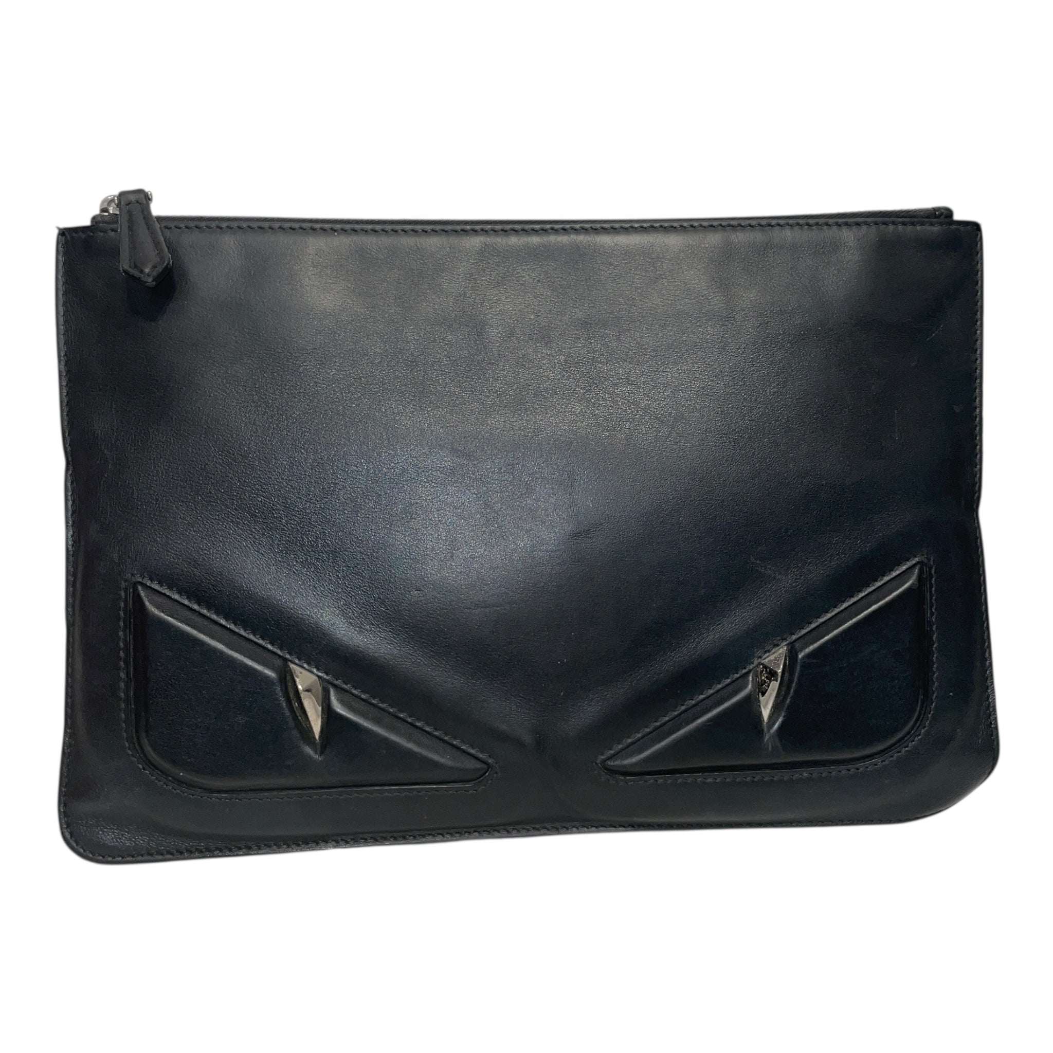 FENDI/Pouch/Leather/BLK/fendi eye view 1