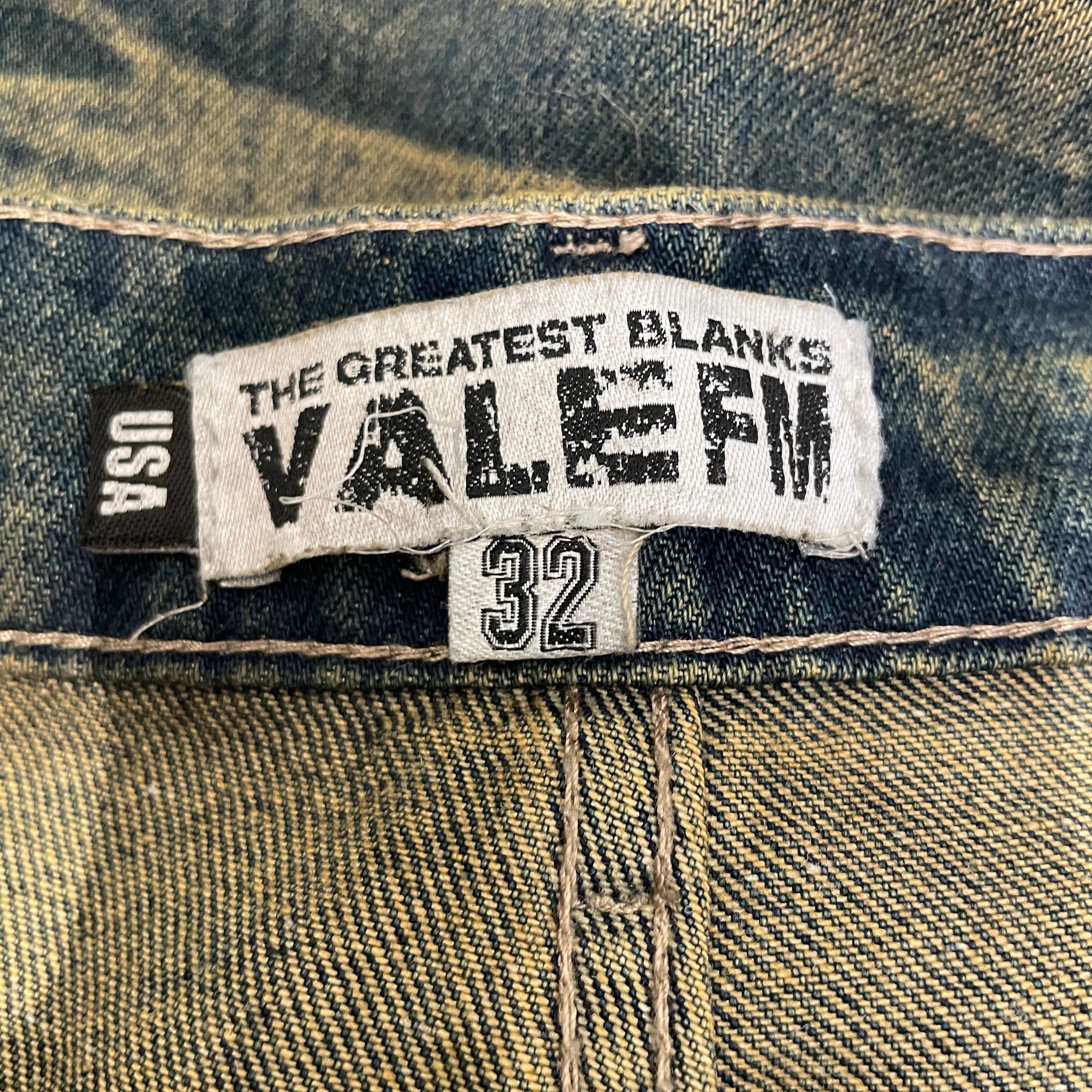 Vale/Straight Pants/32/Denim/BLU/BLUE Pocket stitching, rips view 3