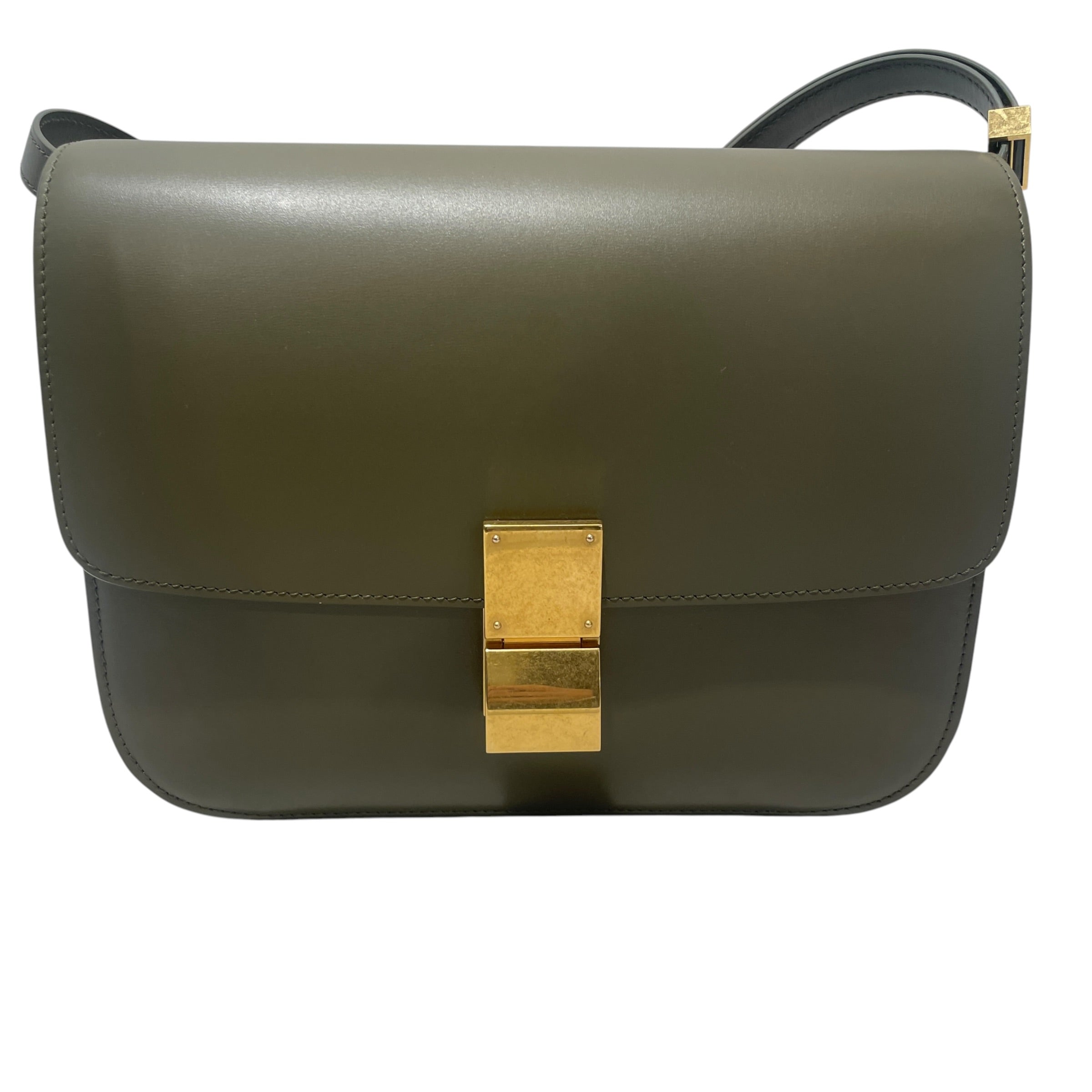 CELINE/Clutch Bag/Acrylic/GRN/LEATHER CLASSIC view 3