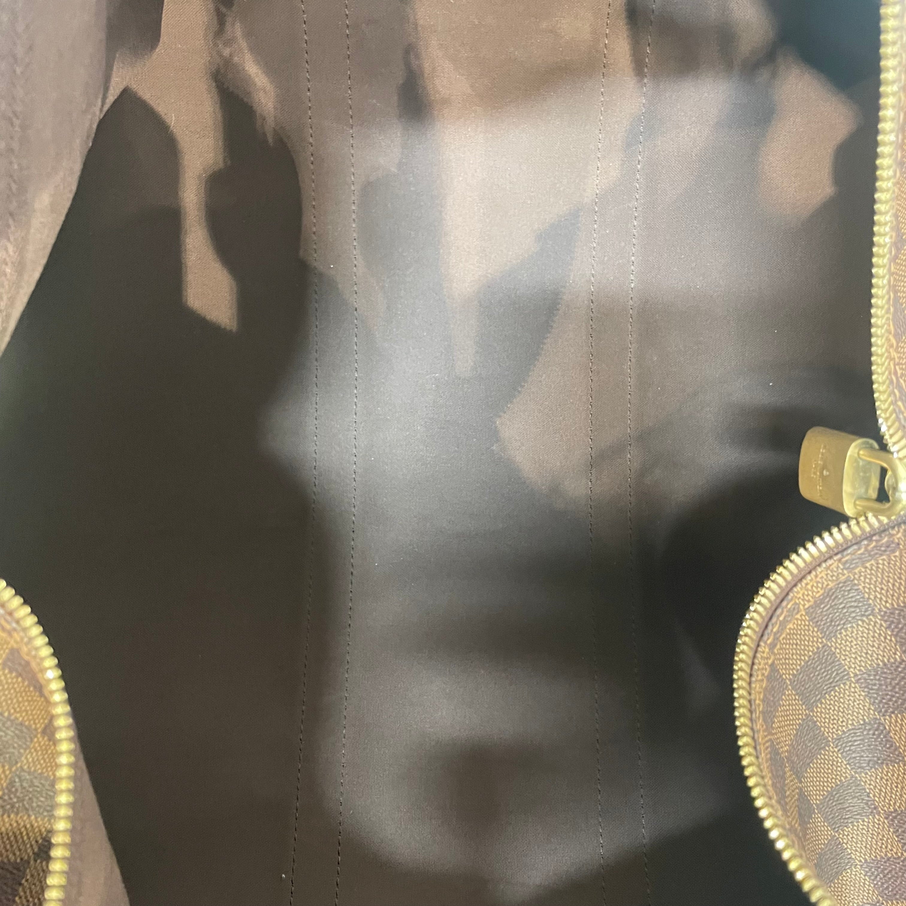 LOUIS VUITTON/Luggage/Border/Leather/BRW/Keepall 55 Bandouliere view 4