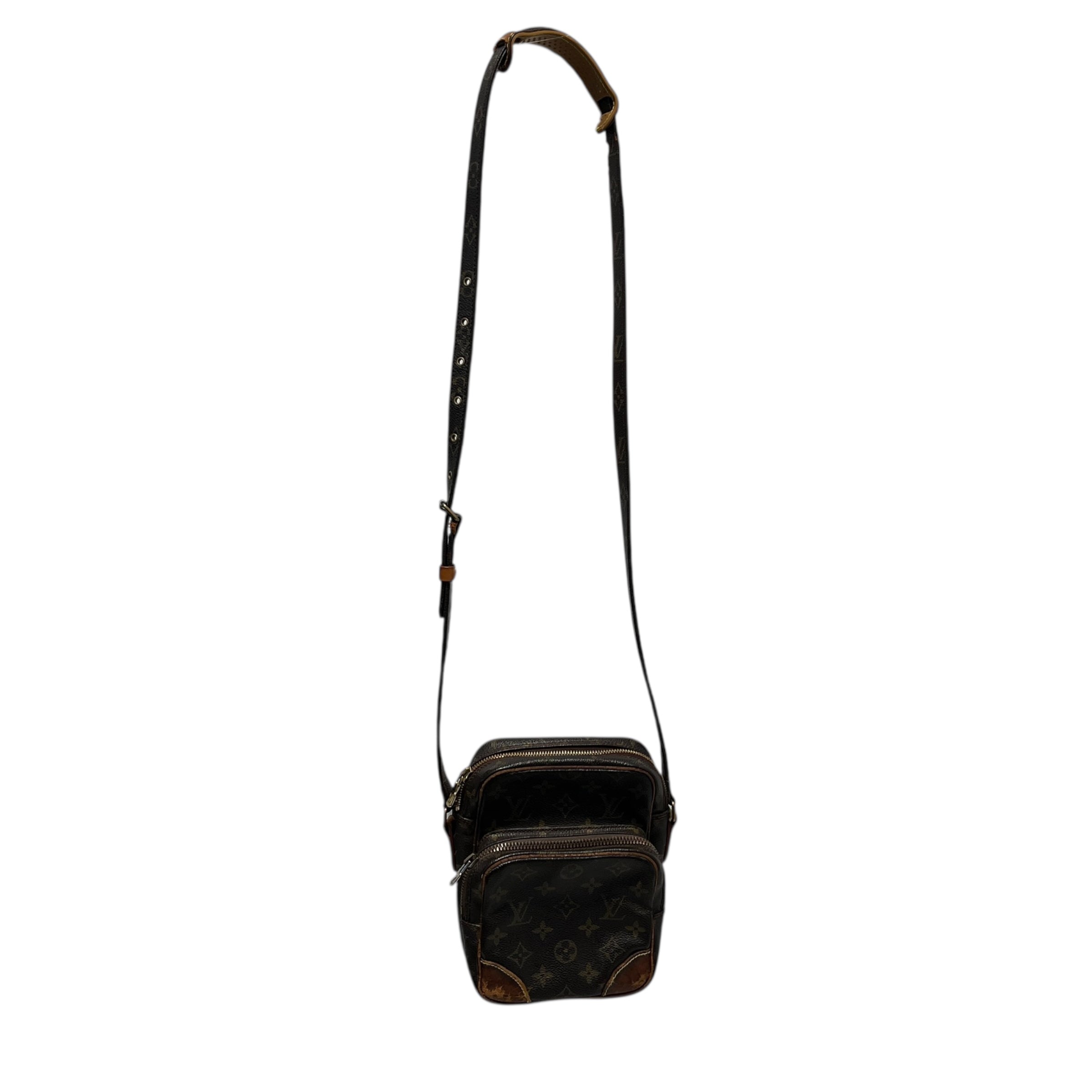LOUIS VUITTON/Cross Body Bag/Leather/BRW/Monogram Aazone view 1