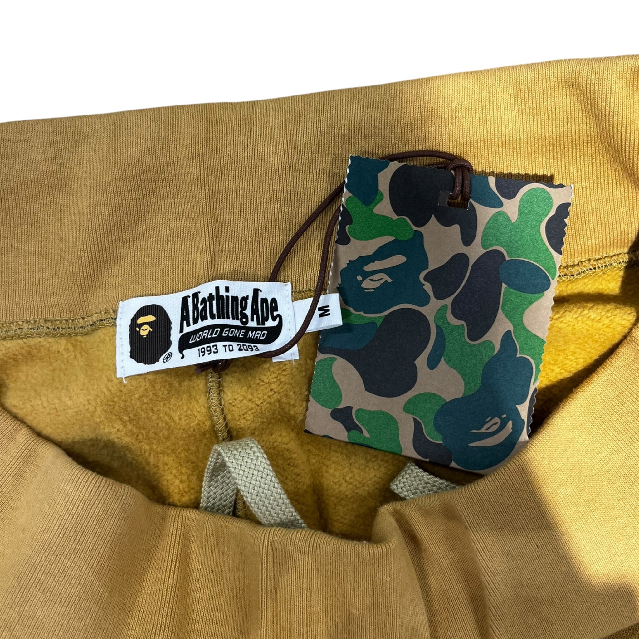 A BATHING APE/Pants/M/Cotton/YEL/Joggers/Camouflage/Ape Head Patch view 3
