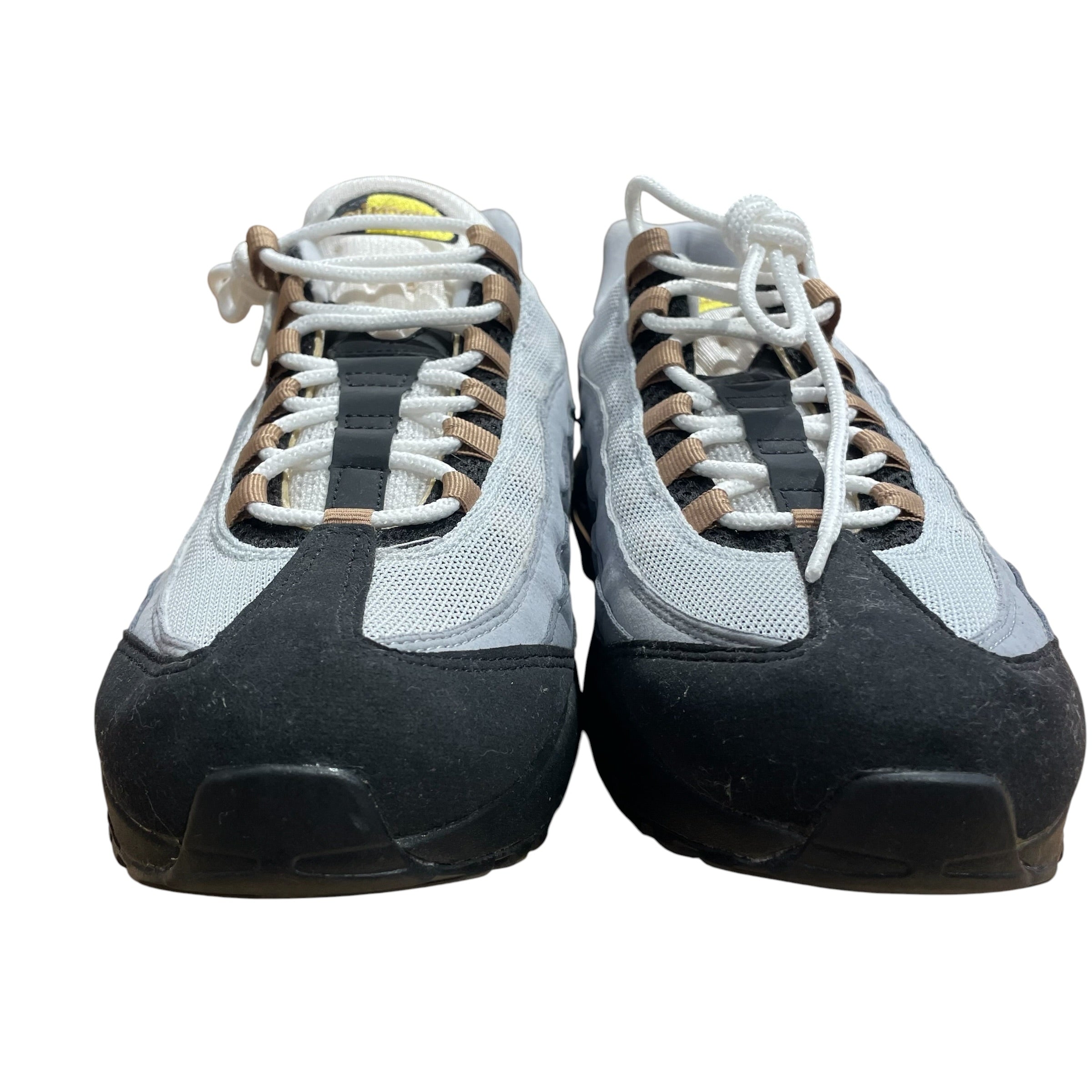 NIKE/Low-Sneakers/US 12/Cotton/GRY/AIR MAX 95 YELLOW STRIPE view 3