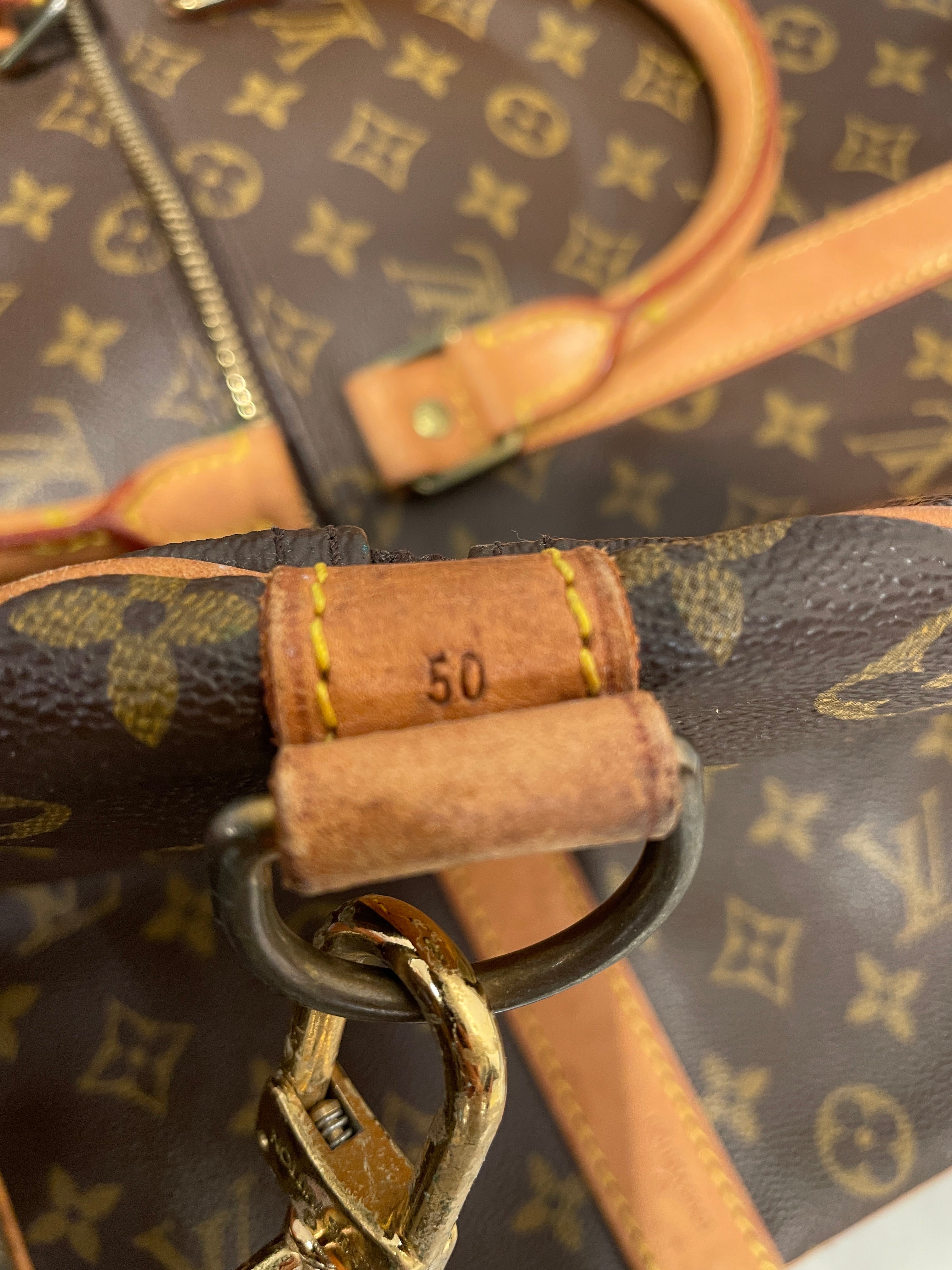 LOUIS VUITTON/Luggage/Monogram/Leather/BRW/KEEPALL 50 DUFFLE view 5