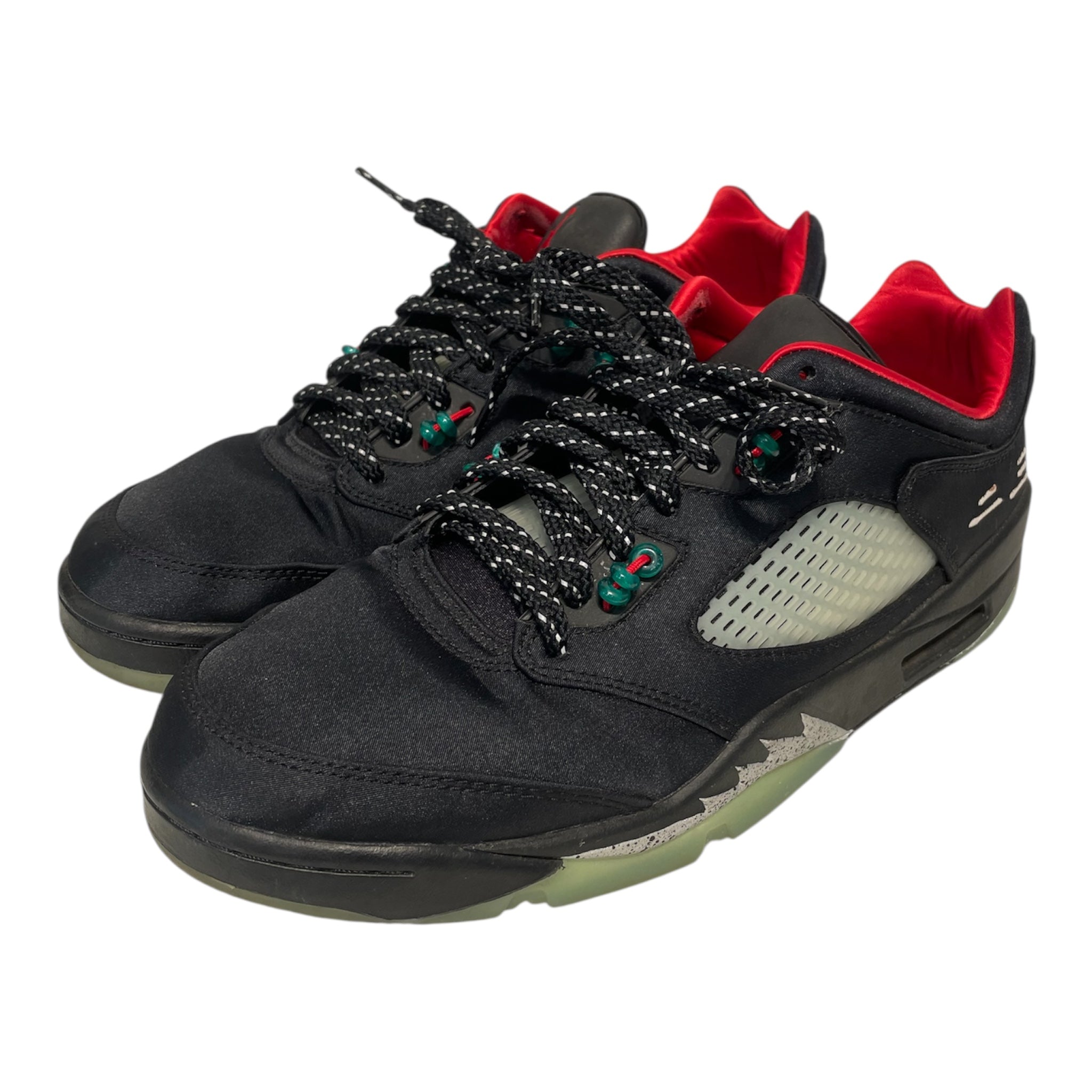NIKE/AIR JORDAN 5 RETRO LOW SP/Low-Sneakers/US 9.5/Polyester/BLK/DM4640-036 view 1