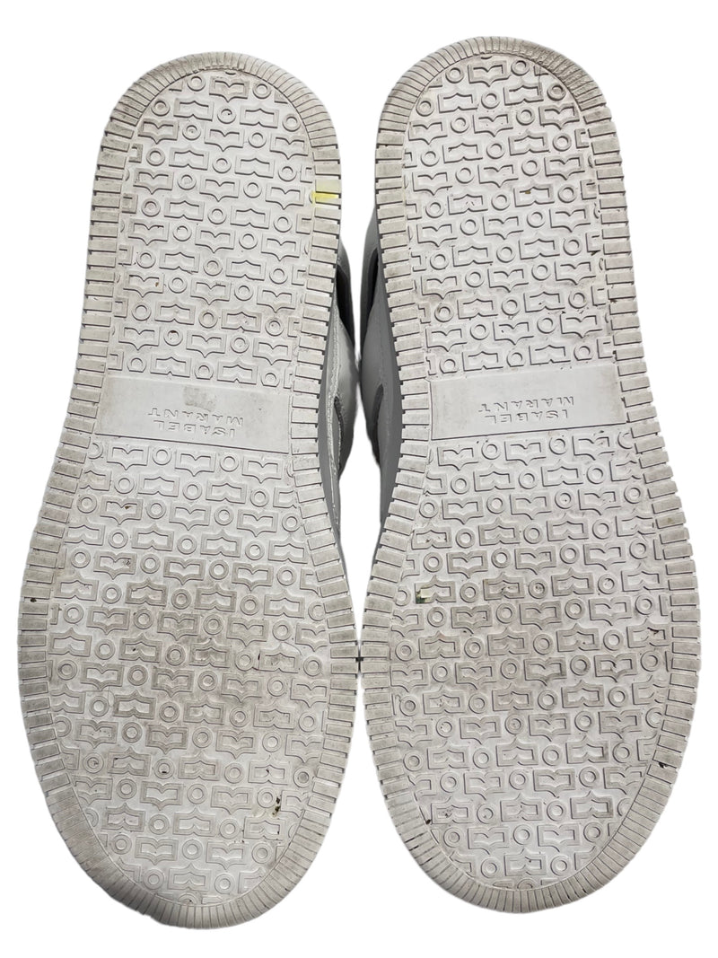 ISABEL MARANT/Hi-Sneakers/US 8.5/Leather/WHT/