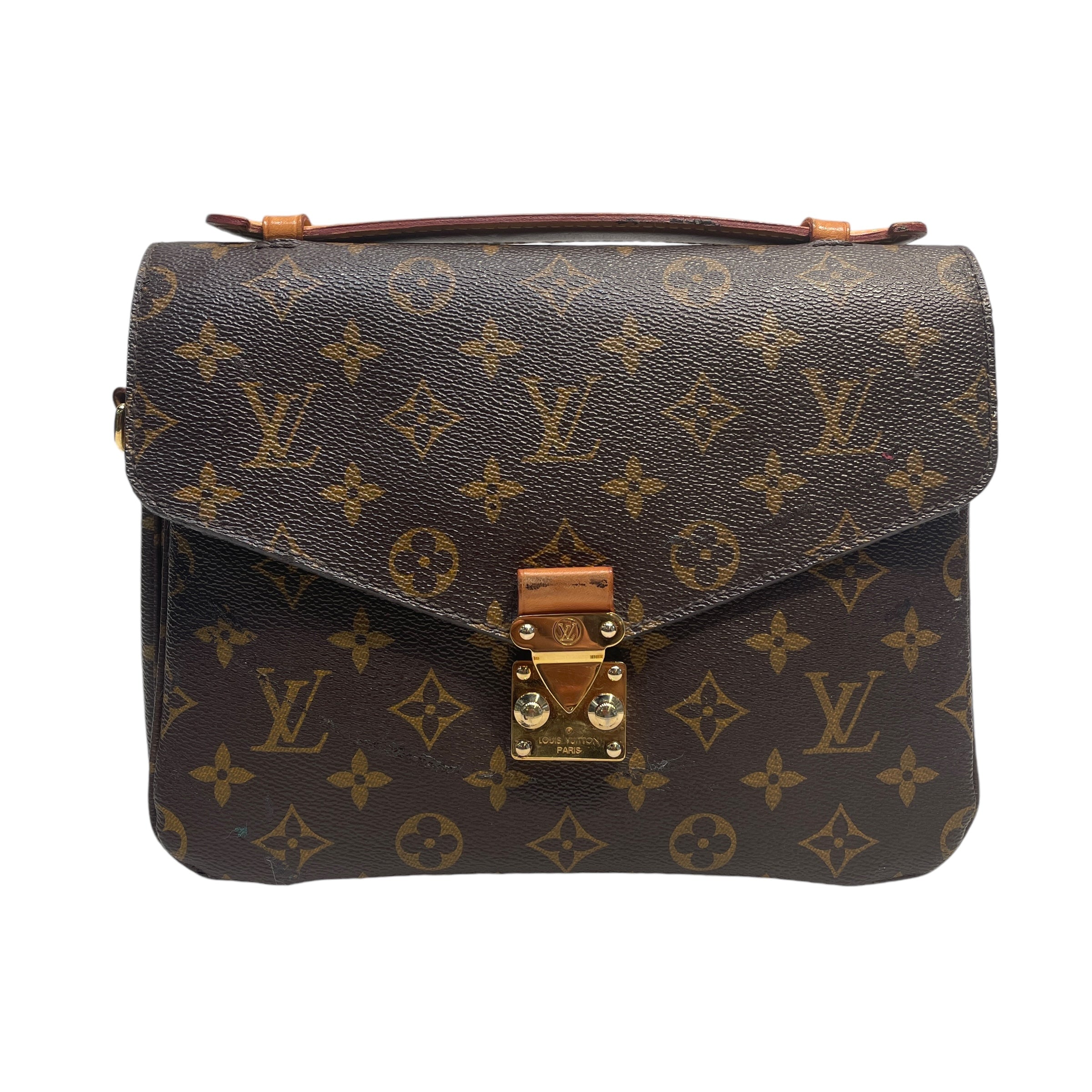 LOUIS VUITTON/Cross Body Bag/All Over Print/Leather/BRW/Pochette Metis view 1