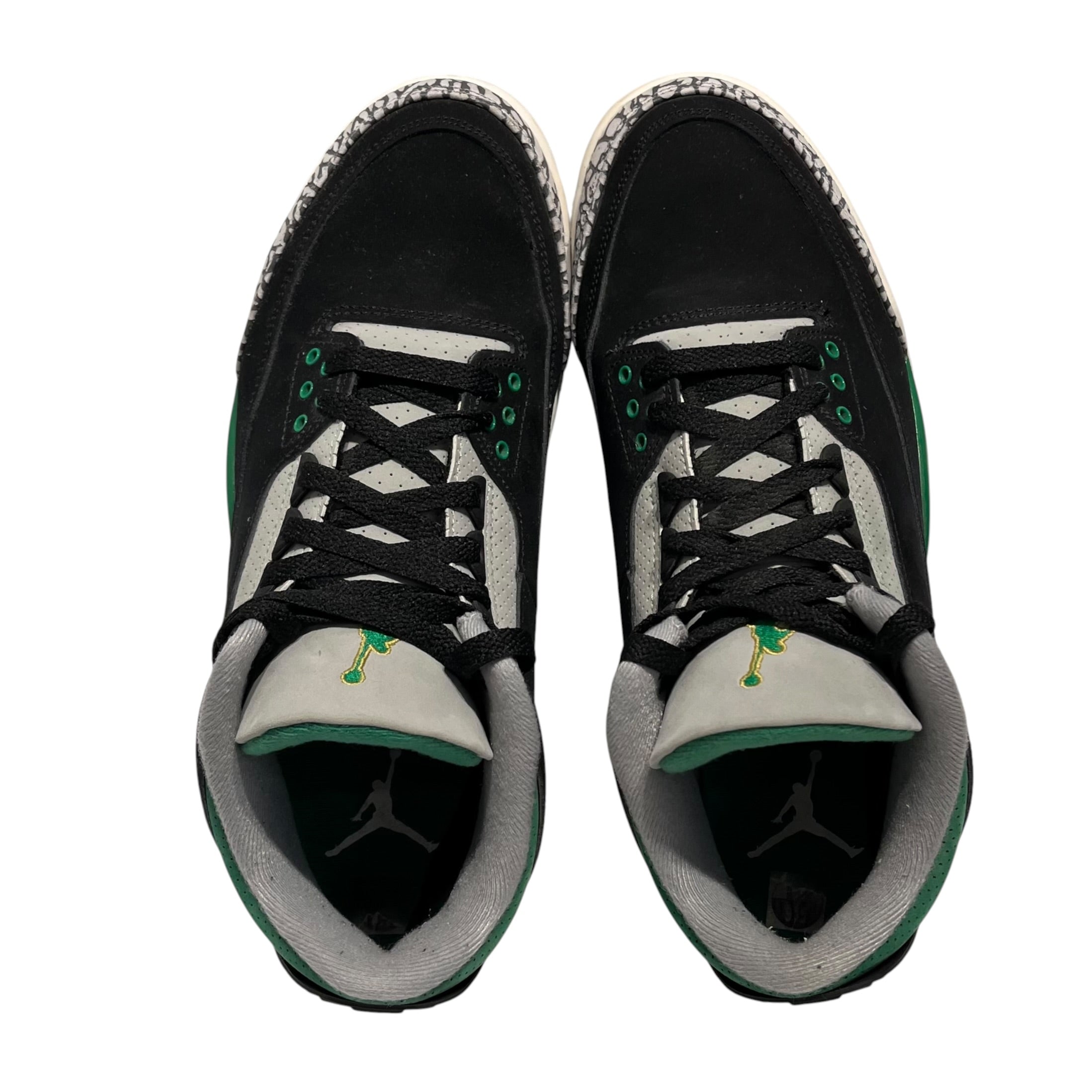 NIKE/Hi-Sneakers/US 9.5/Cotton/BLK/Air Jordan 3 Retro in Pine Grn view 4