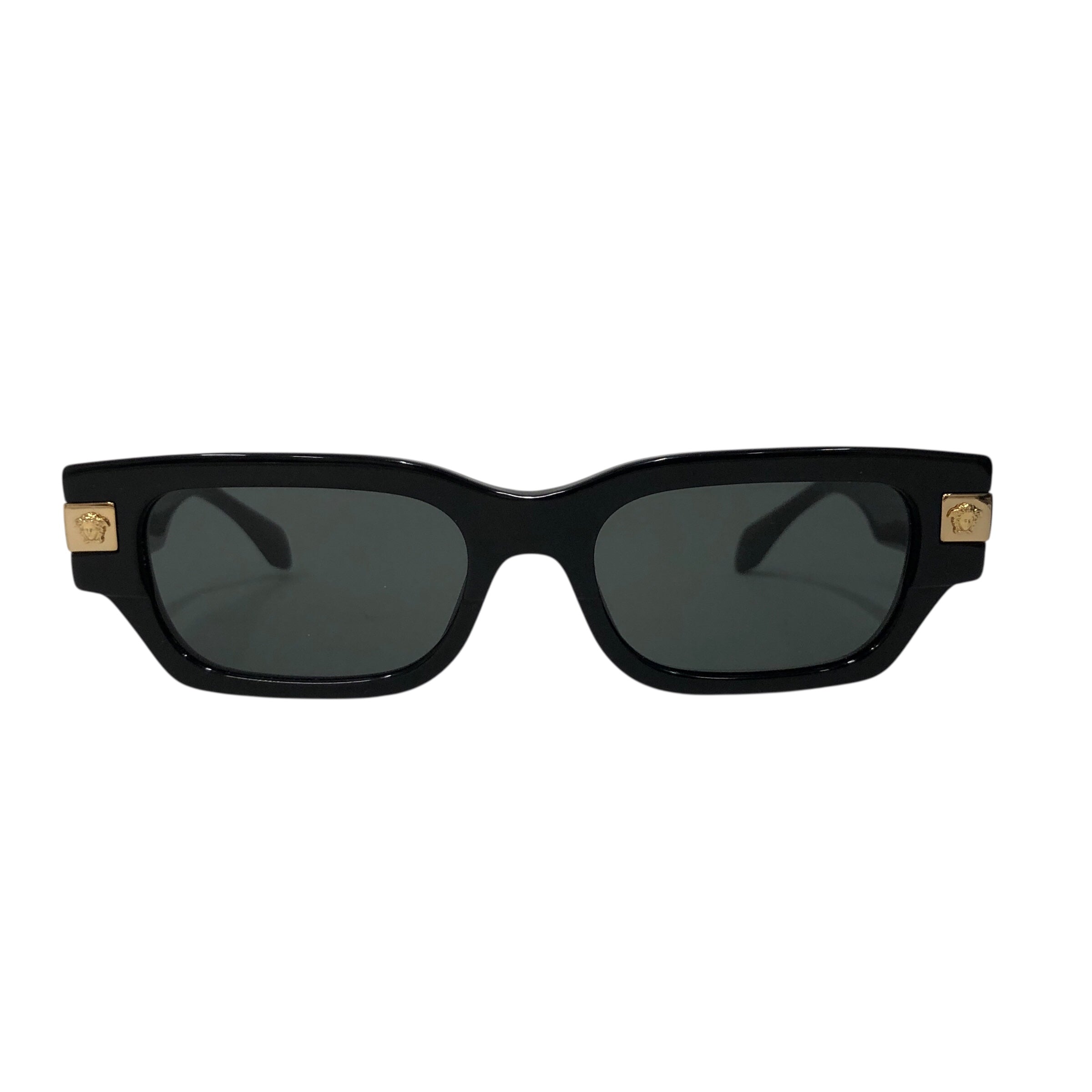 VERSACE/Sunglasses/Plastic/BLK/L's/Gold Accents view 1