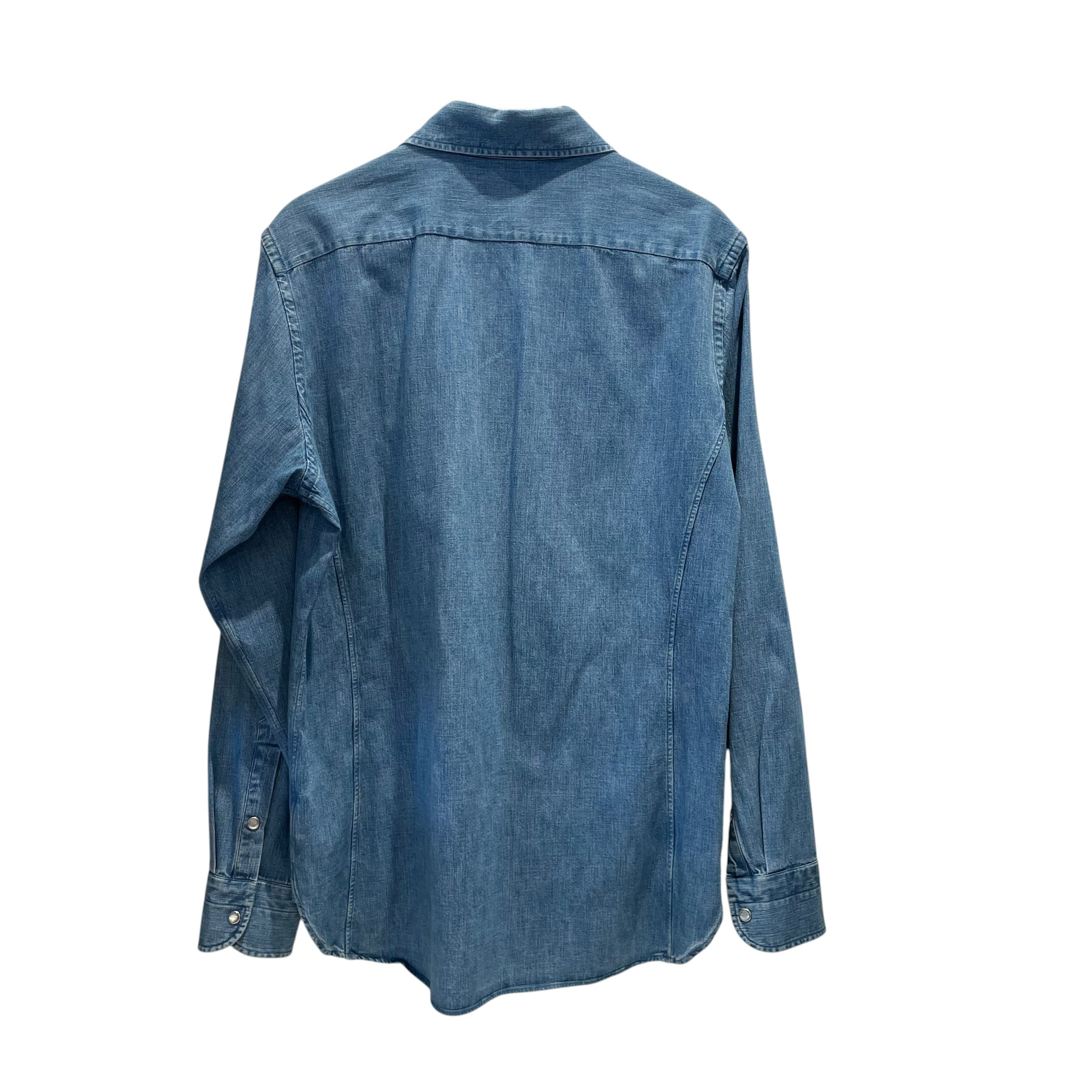 TOM FORD/Polo Shirt/42/Cotton/BLU/DENIM SHIRT view 2