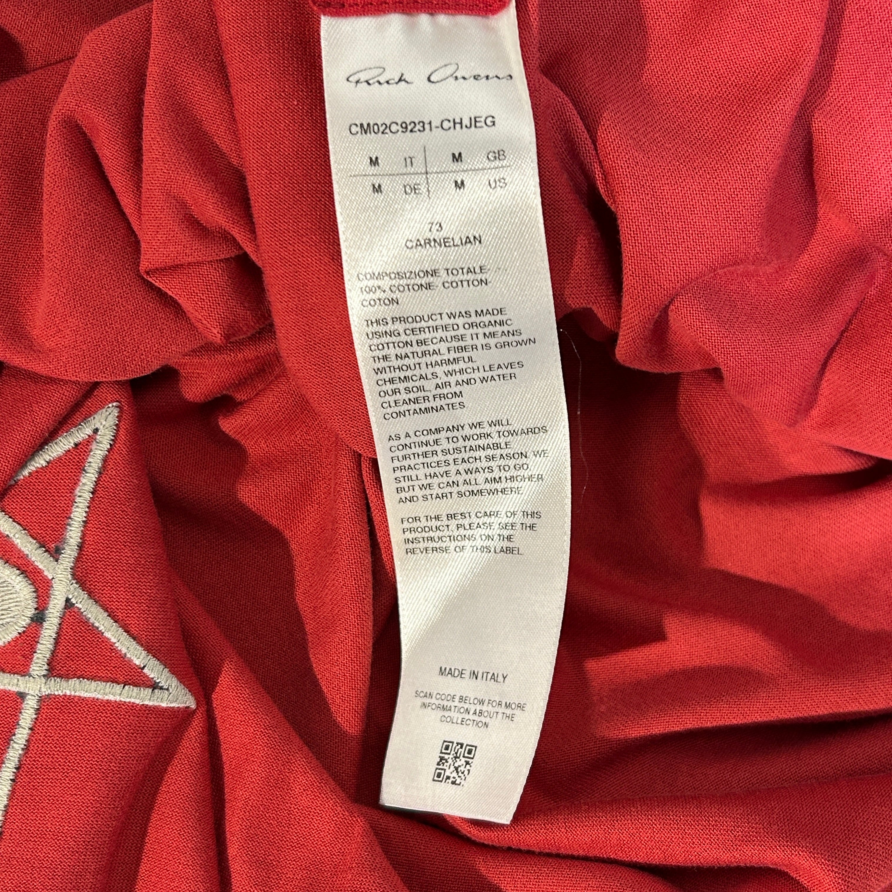 Rick Owens/Champion/Tank Top/M/Cotton/RED/oversized tank view 4