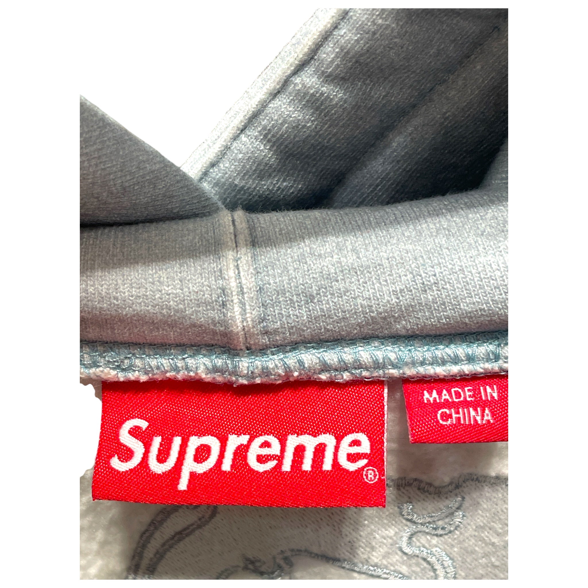 Supreme/Hoodie/L/Cotton/BLU/SKULL ZIP UP view 3