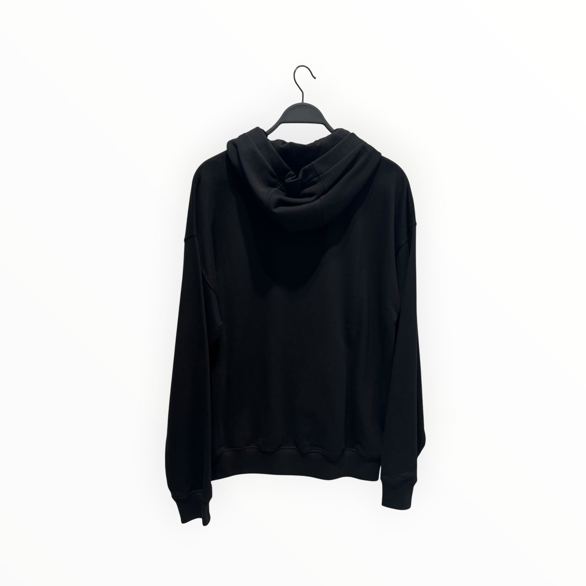 GIANNI VERSACE/Hoodie/L/Graphic/Cotton/BLK/Pullover/Embroidred Garland Logo Hoodie view 2