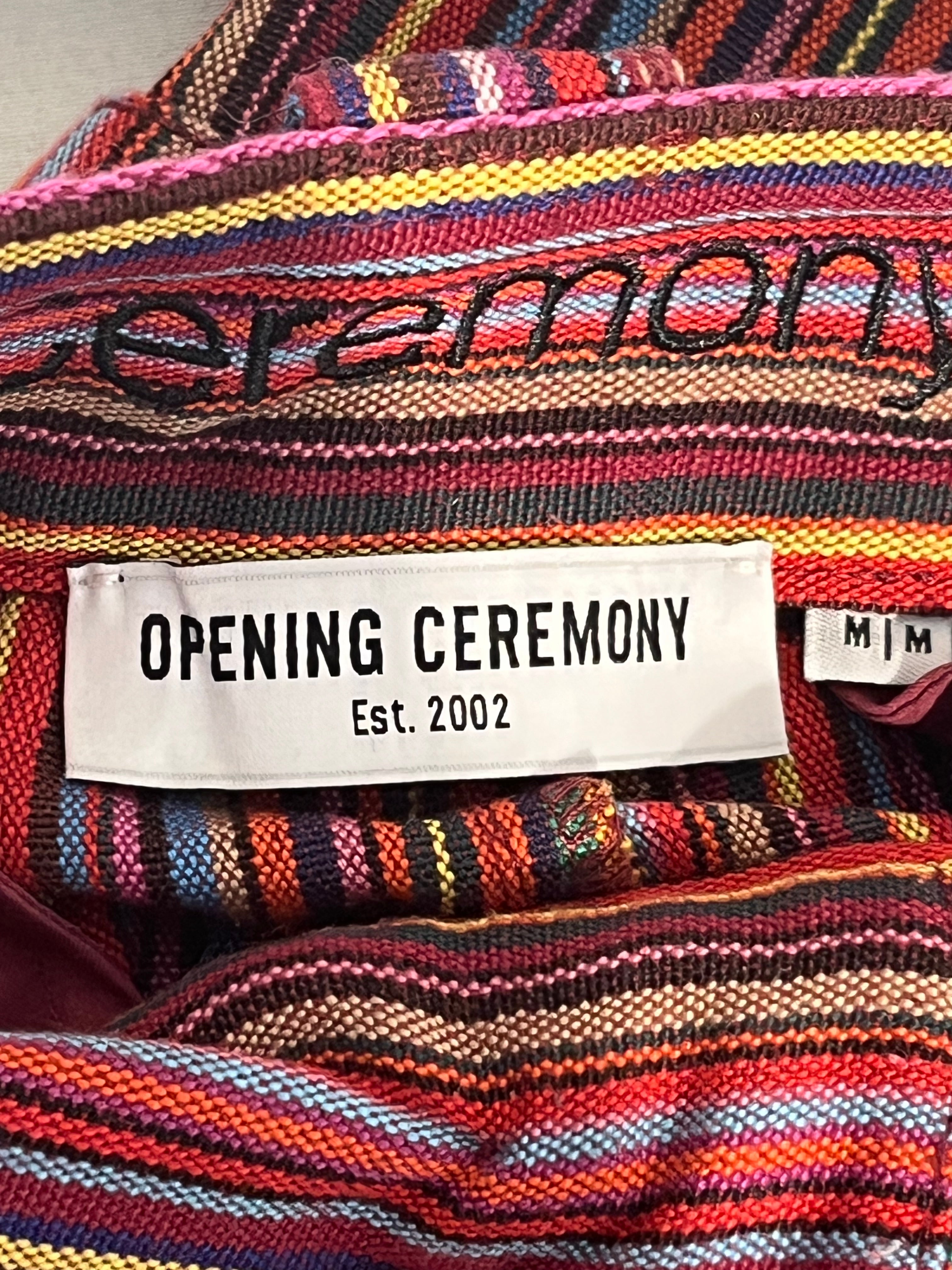 OPENING CEREMONY/Shorts/M/Polyester/MLT/Button Fly/Stripe/S18AIG23018 rainbow shorts view 3