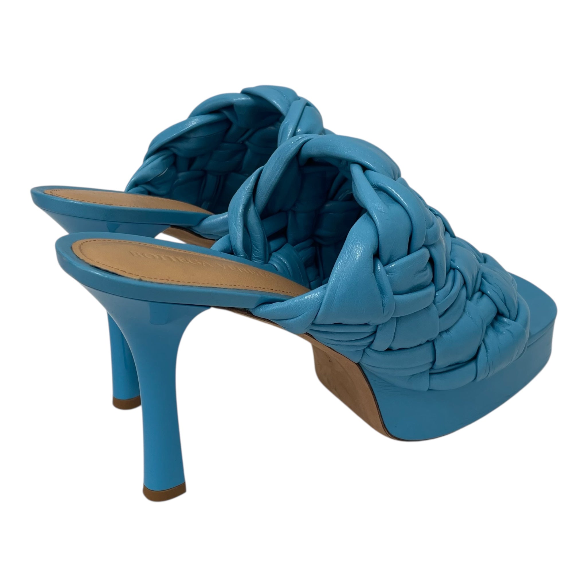 BOTTEGA VENETA/Heels/EU 40/Leather/BLU/CHUNKY HEEL view 2
