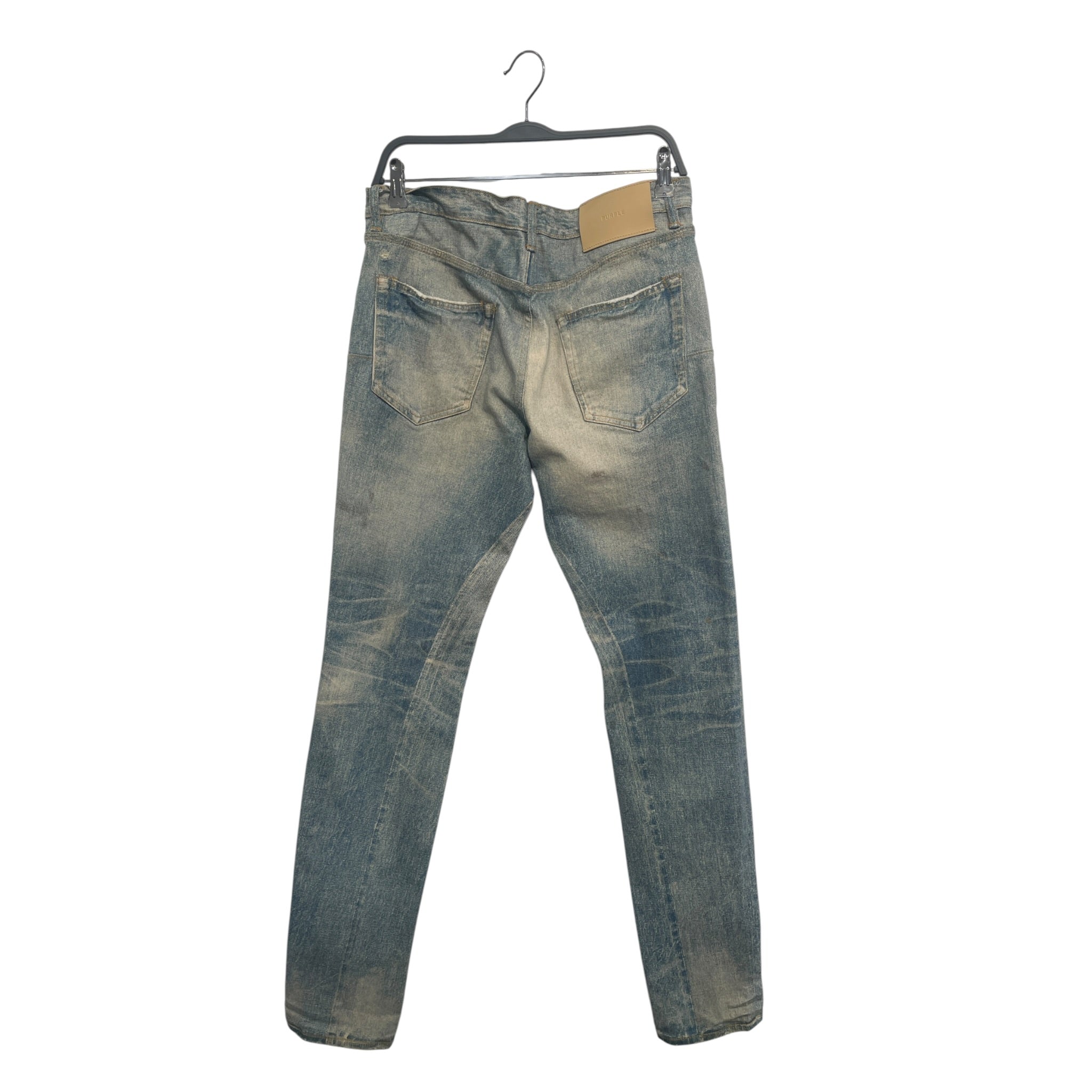 PURPLE BRAND/Skinny Pants/32/Cotton/BLU/All Over Print/DENIM/JEWEL PRINT view 2