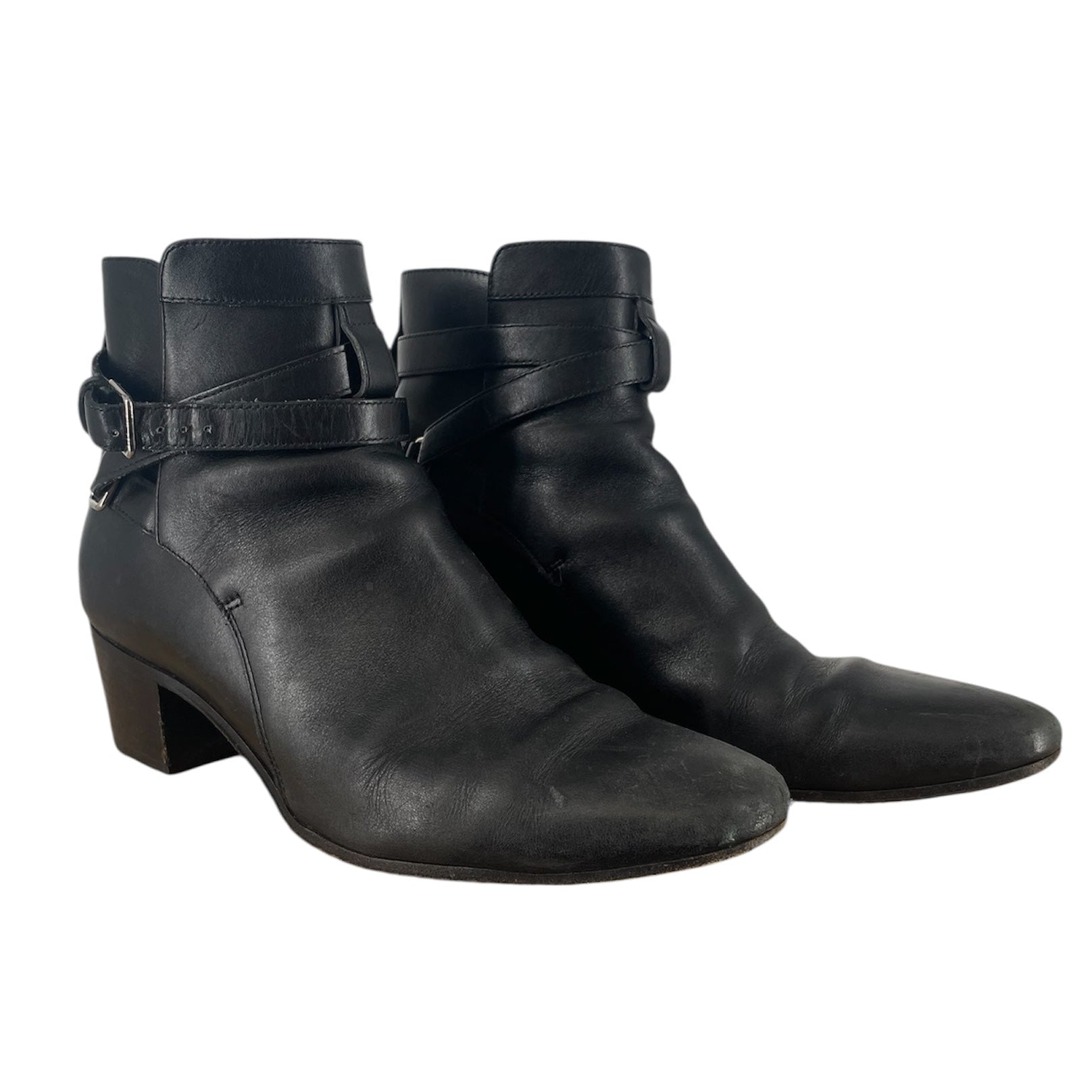 SAINT LAURENT/Boots/EU 37/Leather/BLK/MULTI STAP BOOT view 1