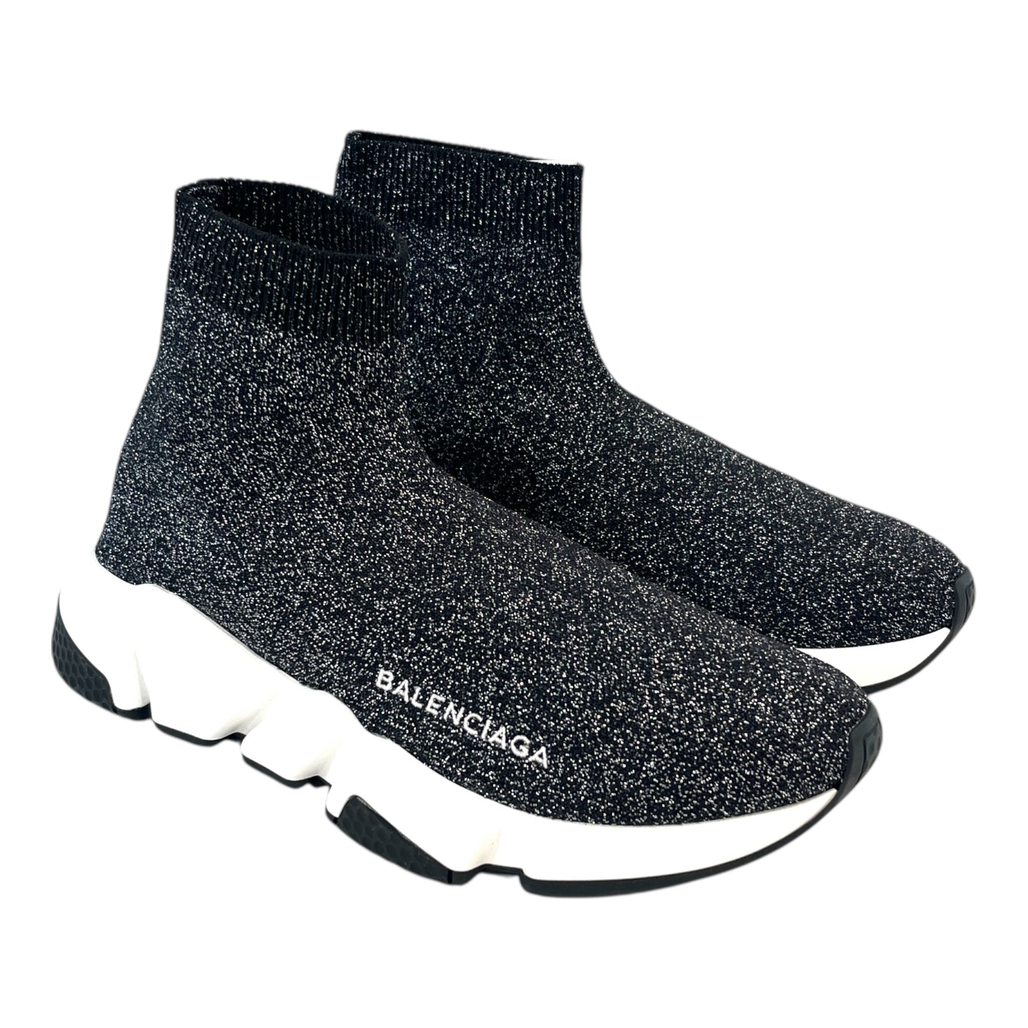 BALENCIAGA/Hi-Sneakers/US 6/BLK/"MAILLE LUREX" view 1