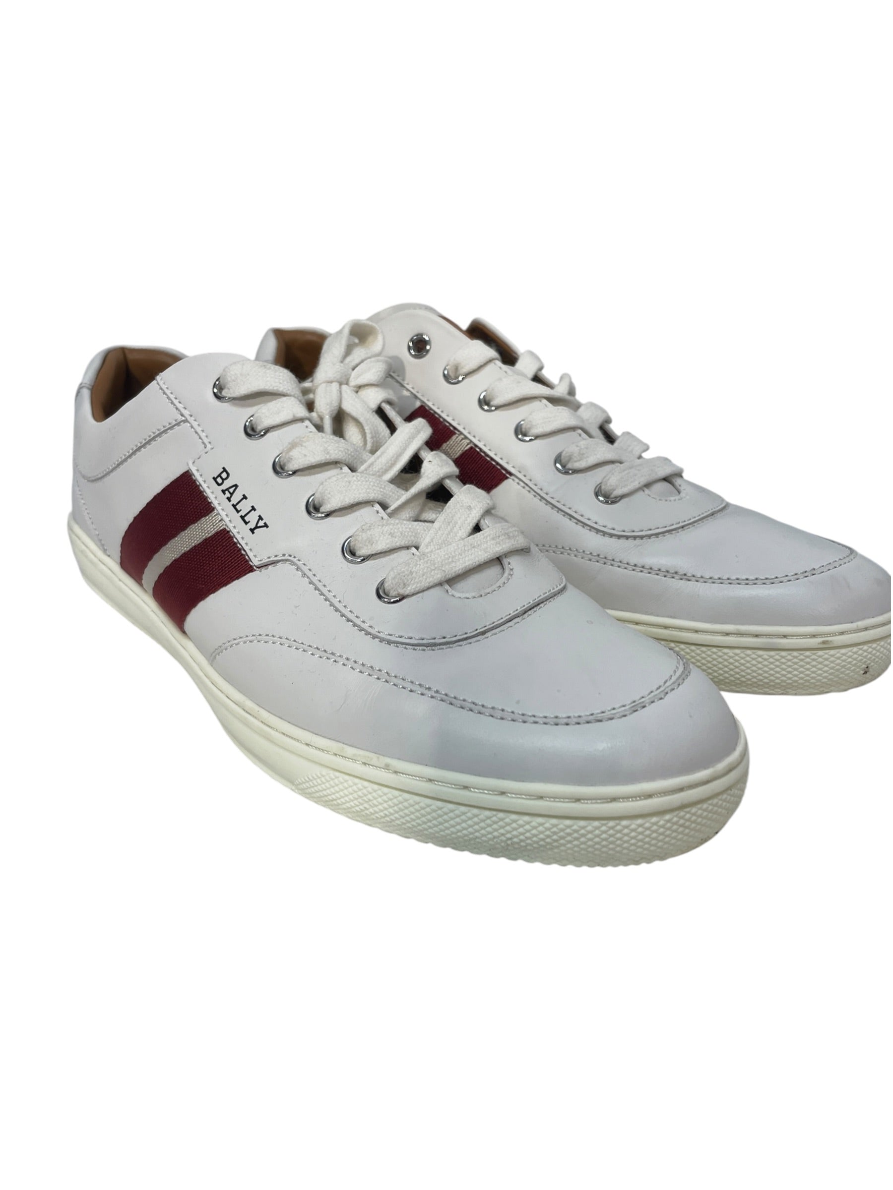 BALLY/Low-Sneakers/US 12/Leather/WHT/oriano view 1