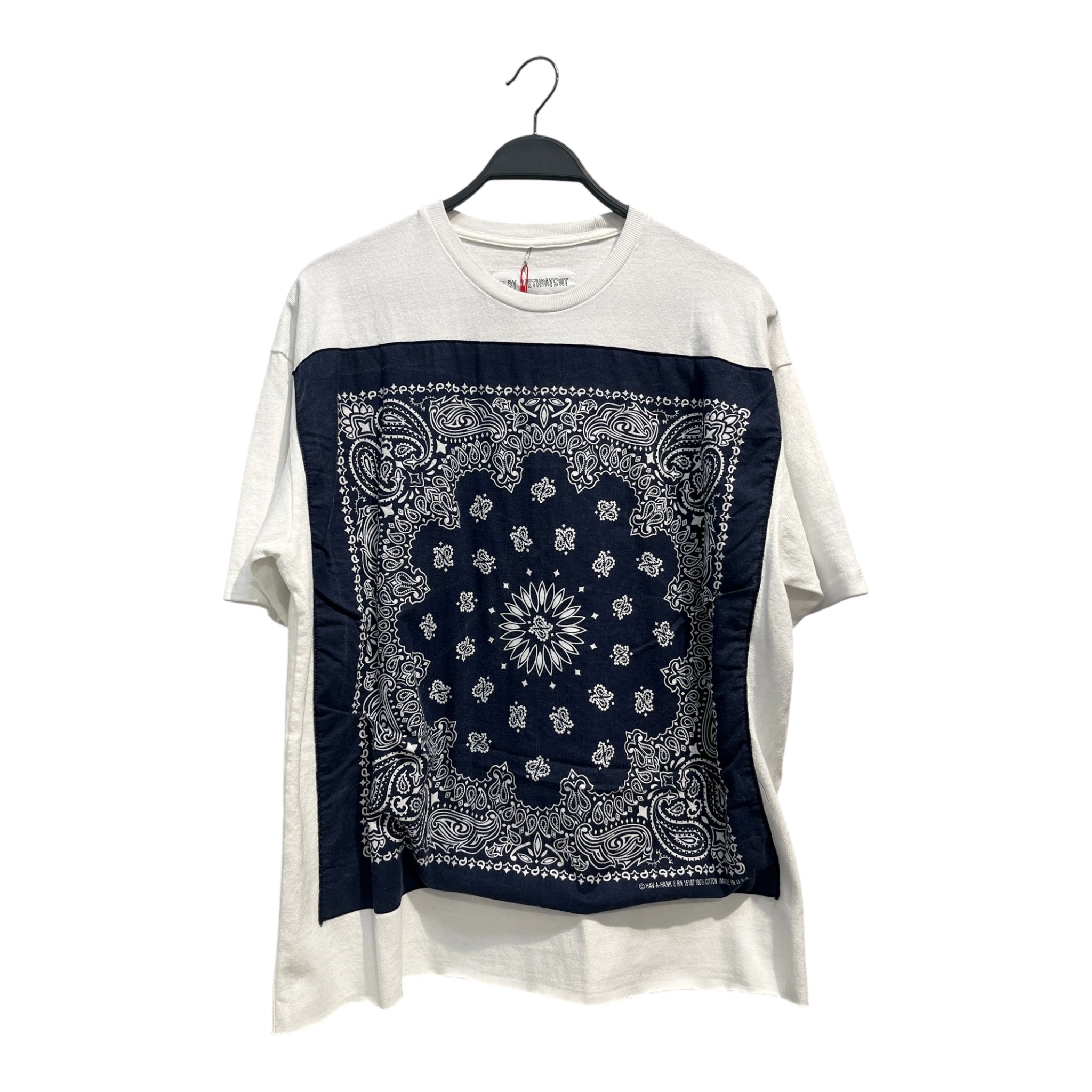 BIRTHDAYSUIT/T-Shirt/Cotton/WHT/Graphic/NVY BANDANA view 1
