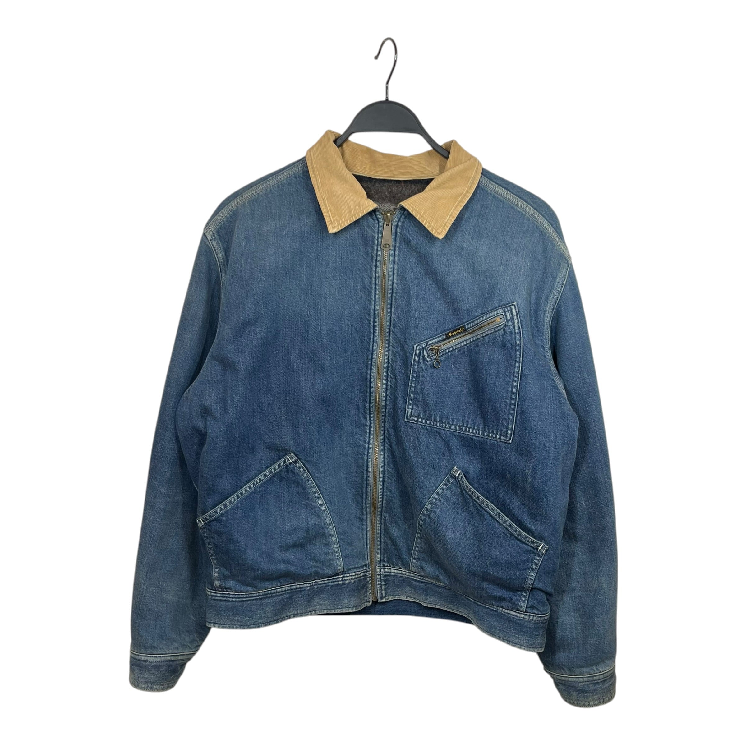 KAPITAL/Denim Jkt/2/Cotton/BLU/11.5oz Denim Lining Reversable view 1
