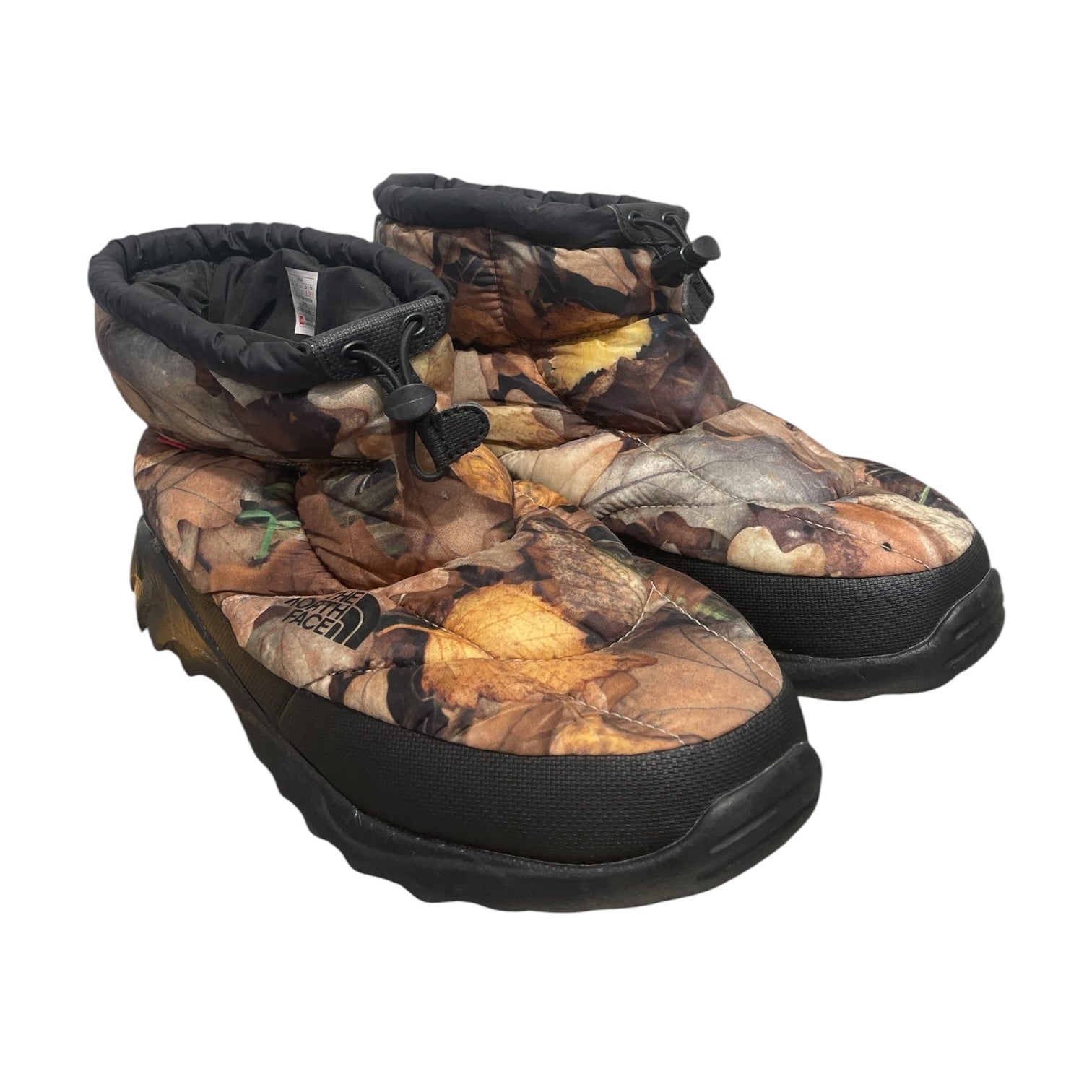 Supreme/Boots/US 10/Camouflage/Nylon/BLK/x North Face Nuptse Booties view 1