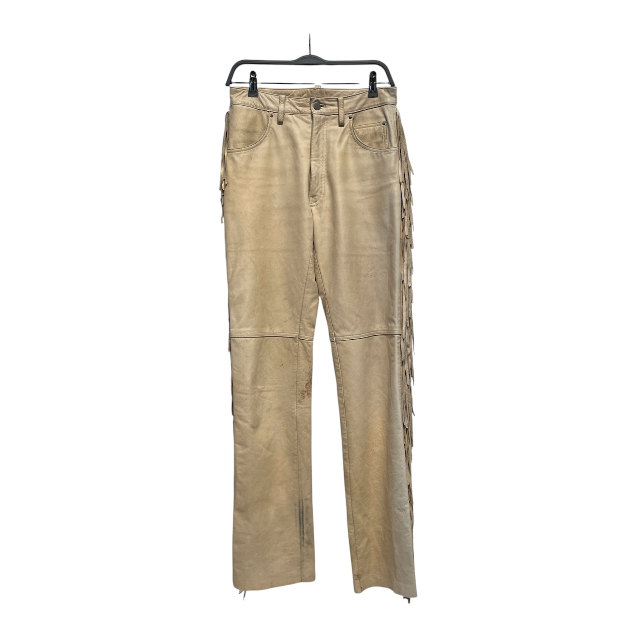 HARLEY DAVIDSON/Bootcut Pants/34/Leather/CRM/ view 1