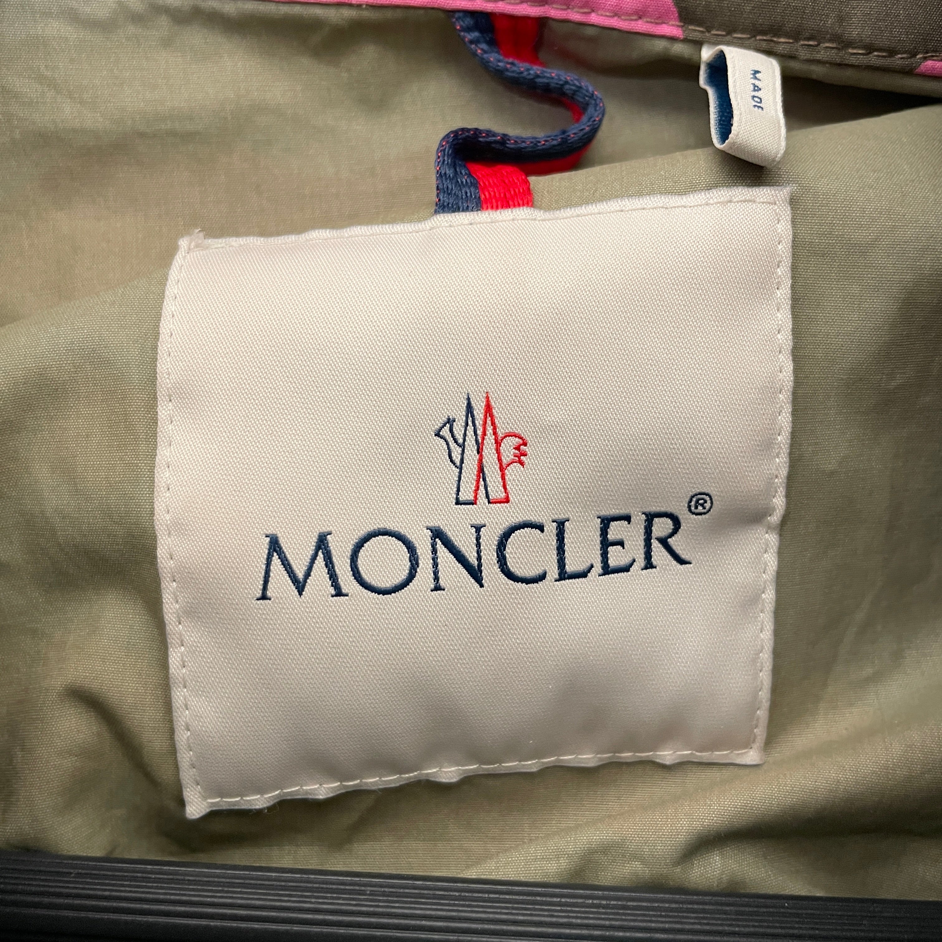 MONCLER/Zip Up Hoodie/2/Nylon/GRN/multi colour camouflagew view 3