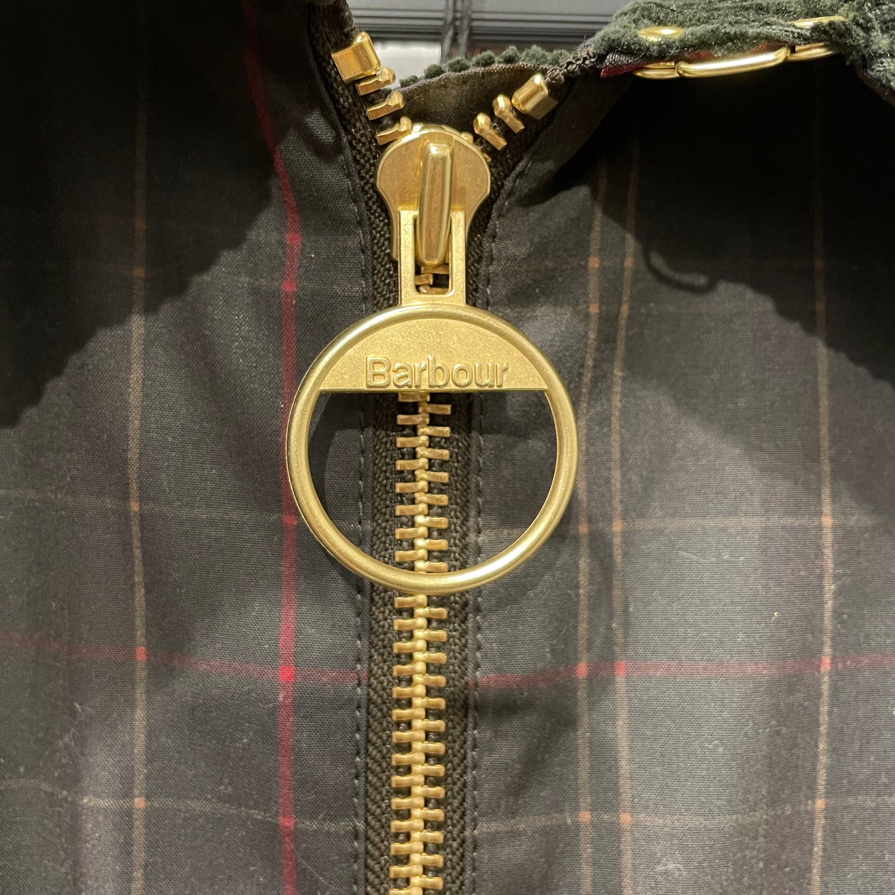 Barbour/Jacket/4/Plaid/Cotton/GRN/Barbour Waxed Cotton, Collar view 3
