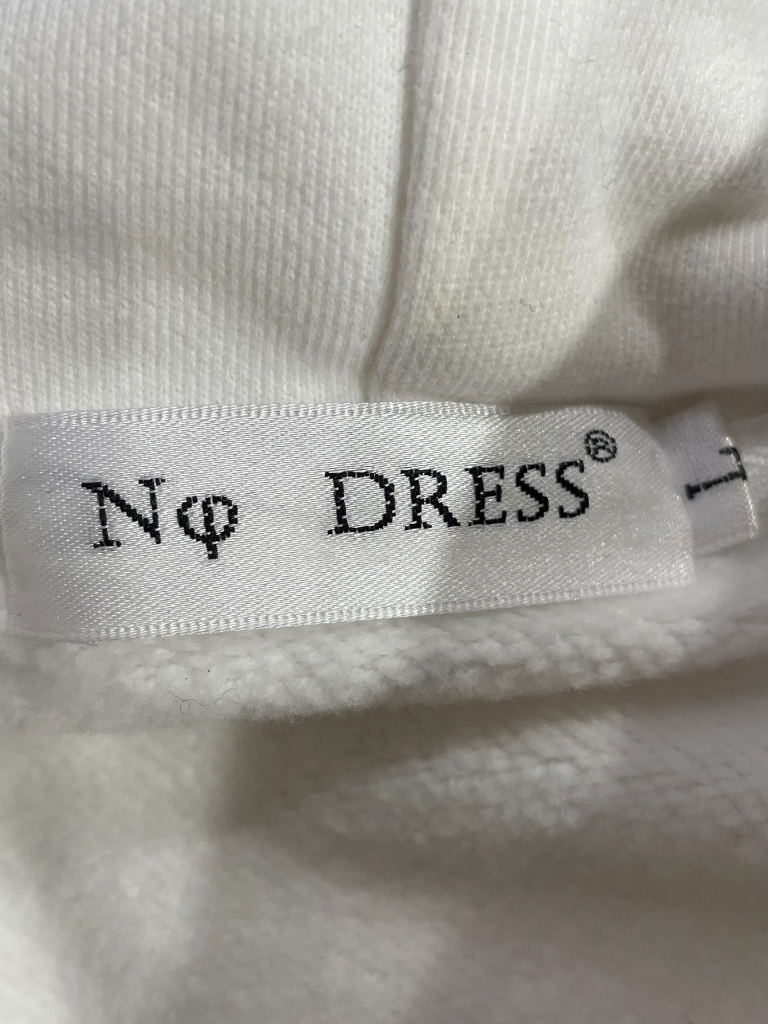 No Dress/Hoodie/L/Graphic/Cotton/WHT/Twinkle Eye view 3