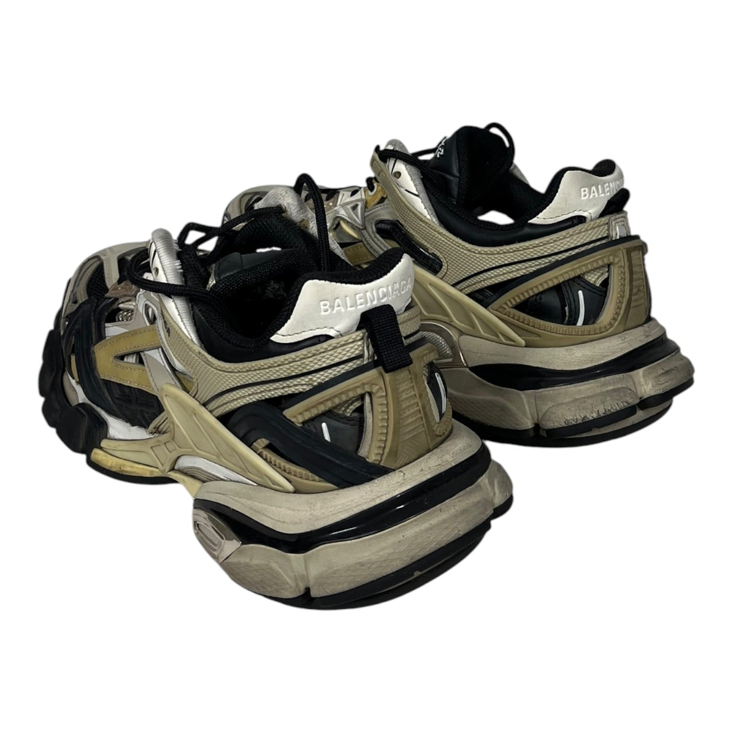 BALENCIAGA/Low-Sneakers/US 8/Leather/BEG/TRACK RUNNER view 2