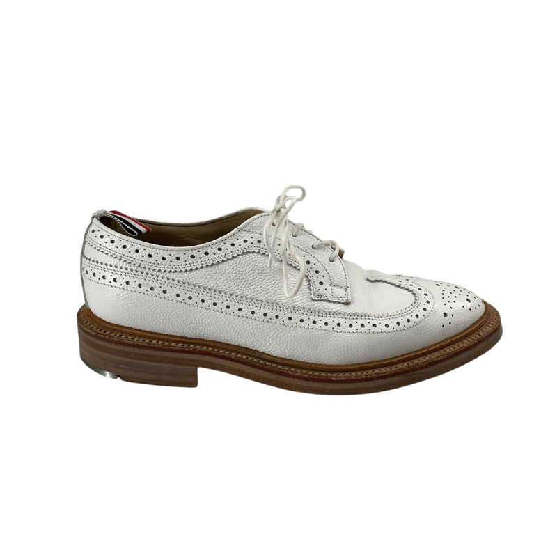 THOM BROWNE. NEW YORK/Dress Shoes/US 6/Leather/WHT/V-Tip/METAL HEEL