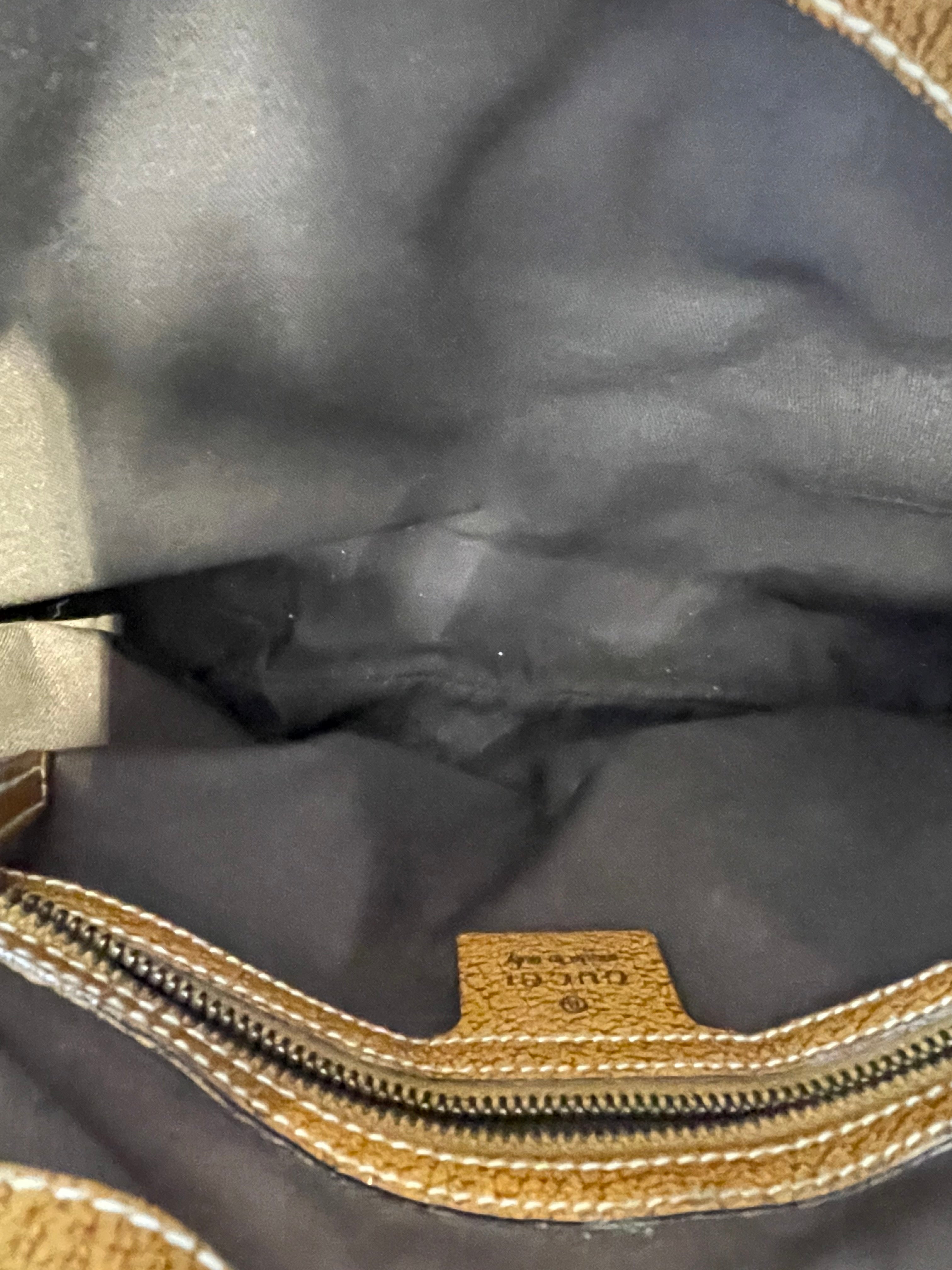 GUCCI/Hand Bag/Monogram/BEG/JACKIE vintage hobo 1961 view 5