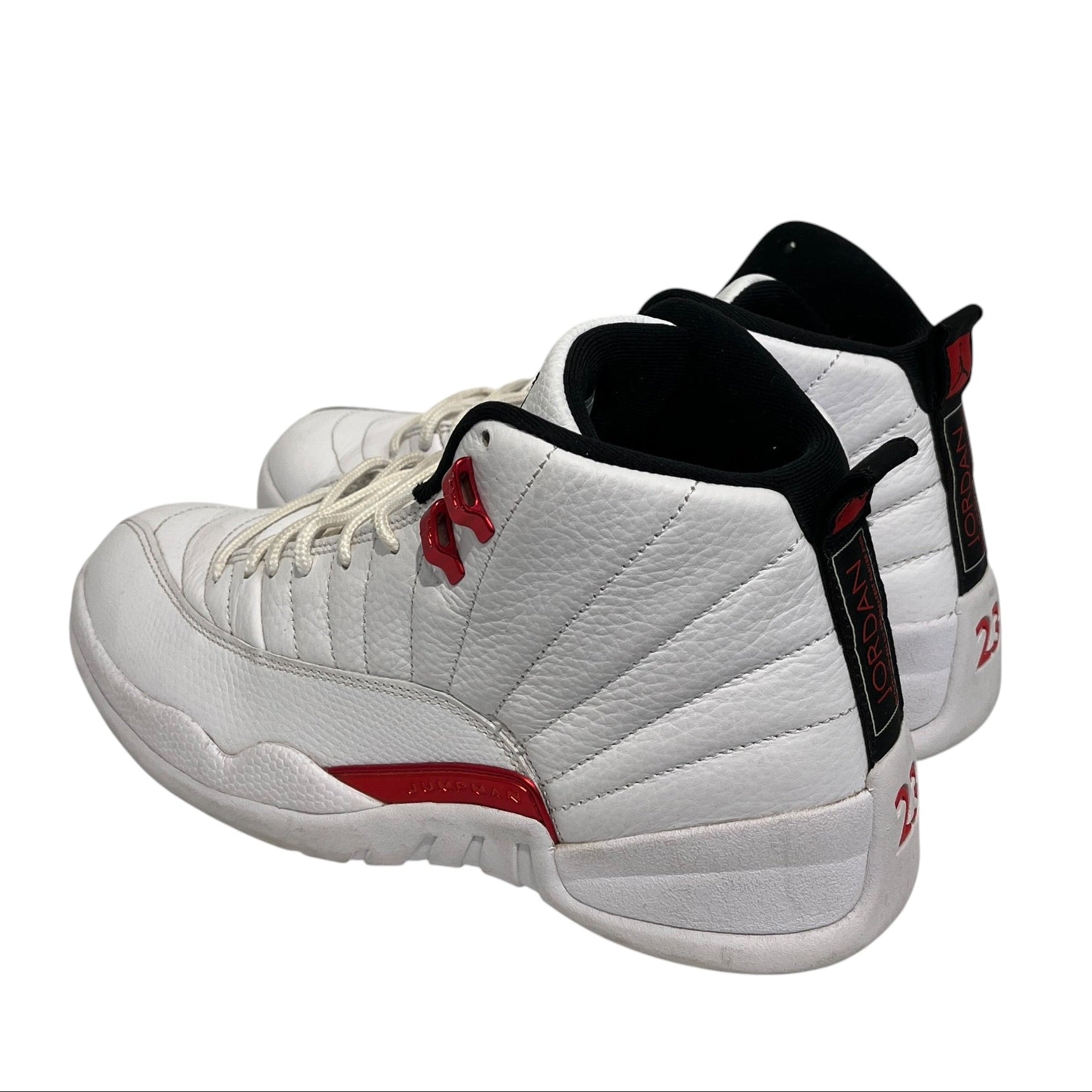 JORDAN BRAND/Hi-Sneakers/US 10/Leather/WHT/metalic red 12 view 2